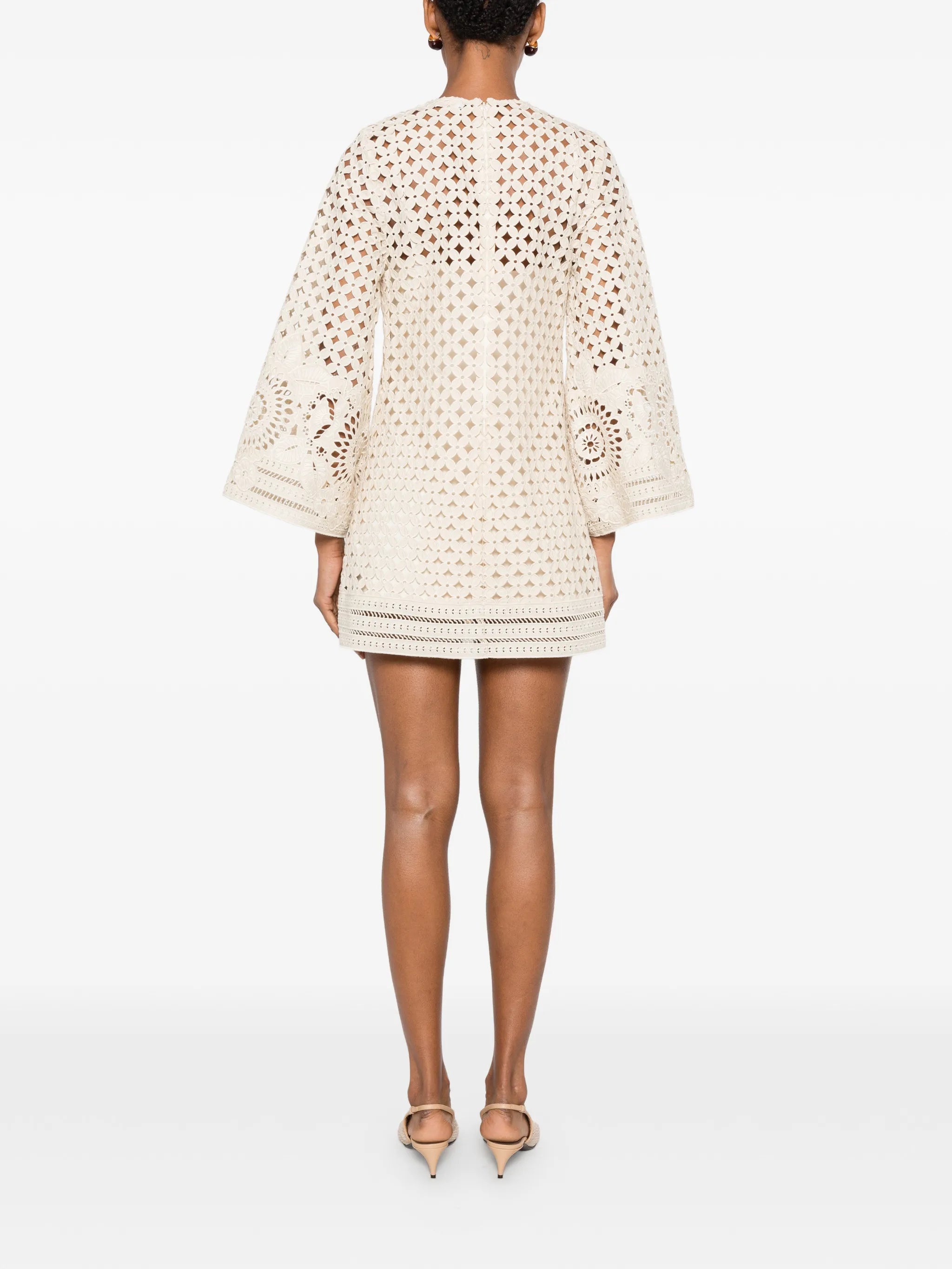 Indra embroidered mini dress