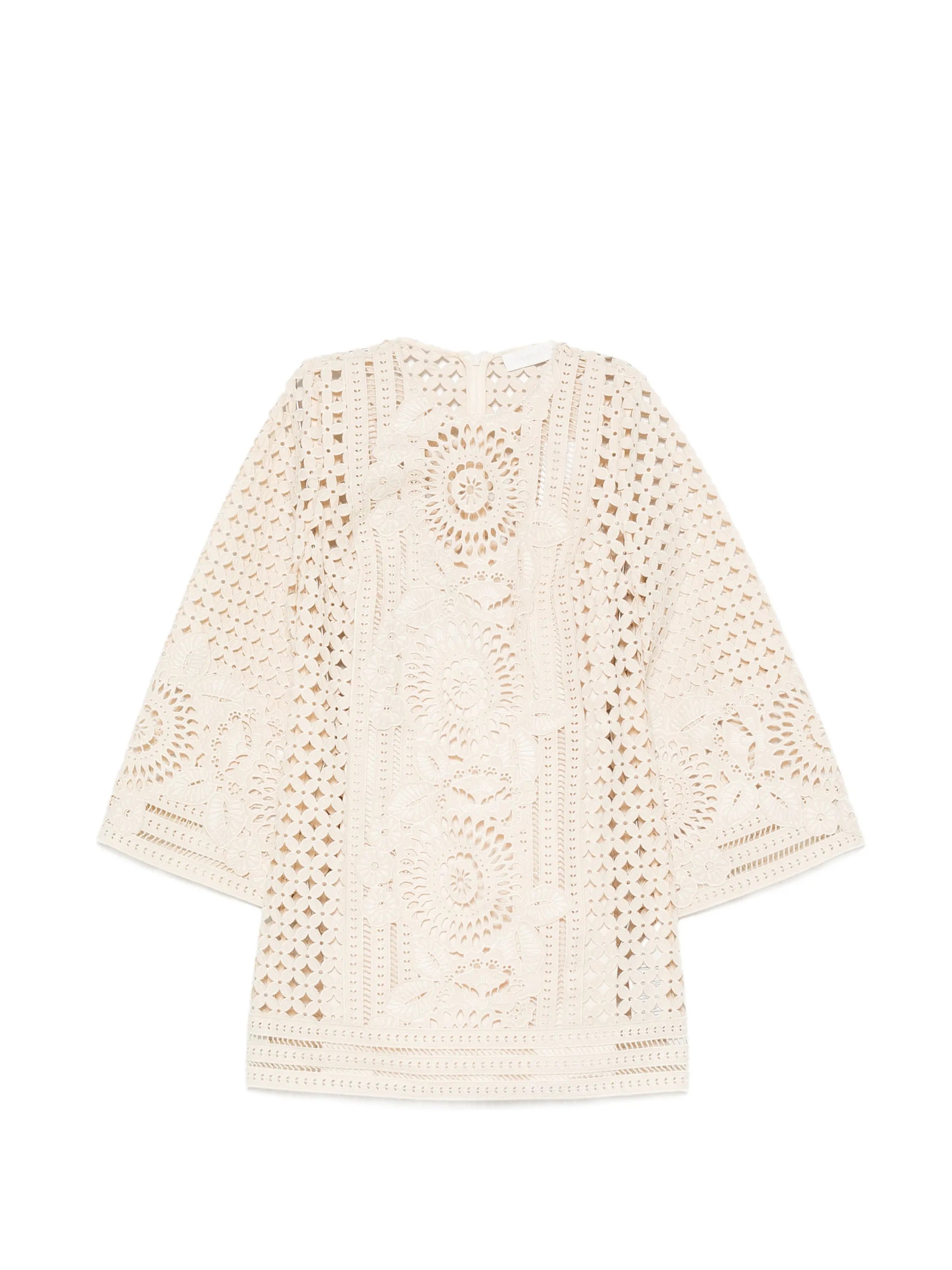 Indra embroidered mini dress