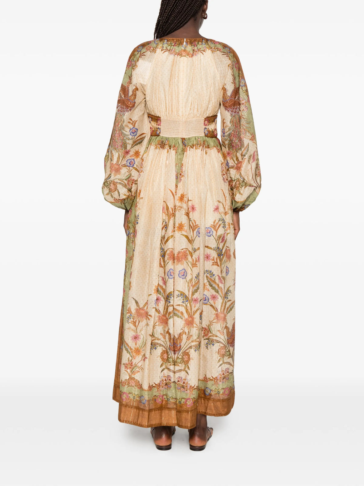 Indra waisted maxi dress