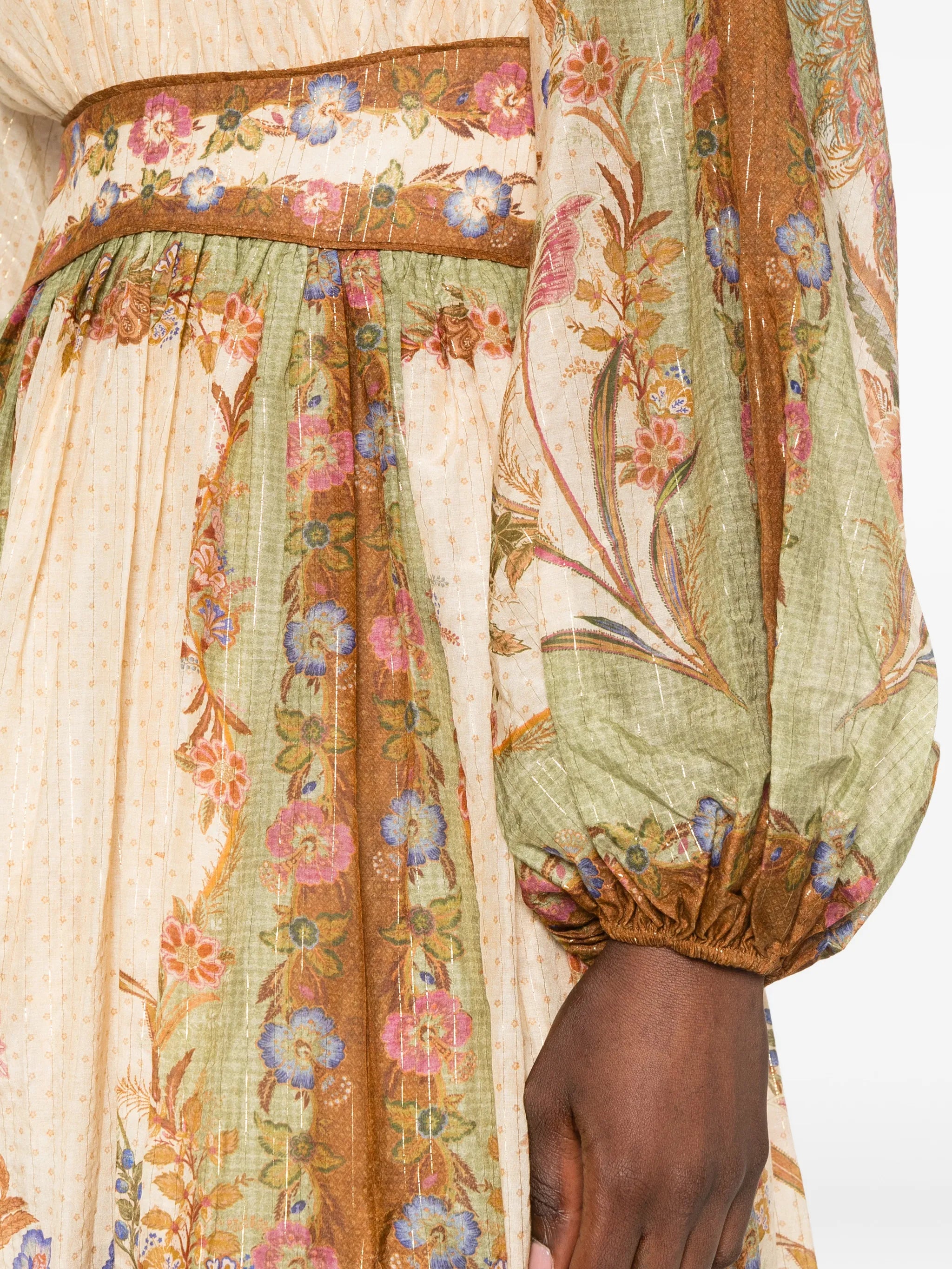 Indra waisted maxi dress