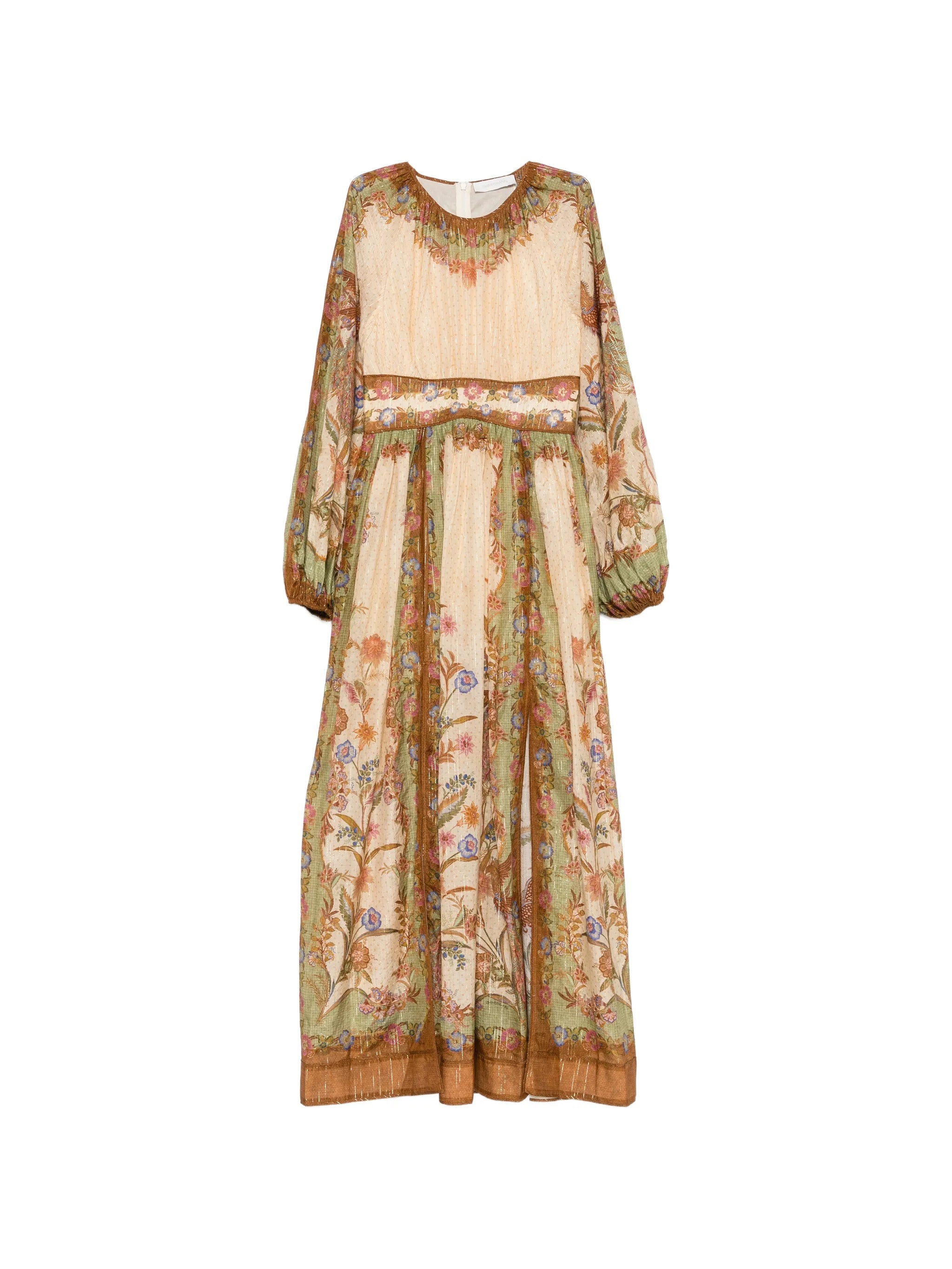 Indra waisted maxi dress