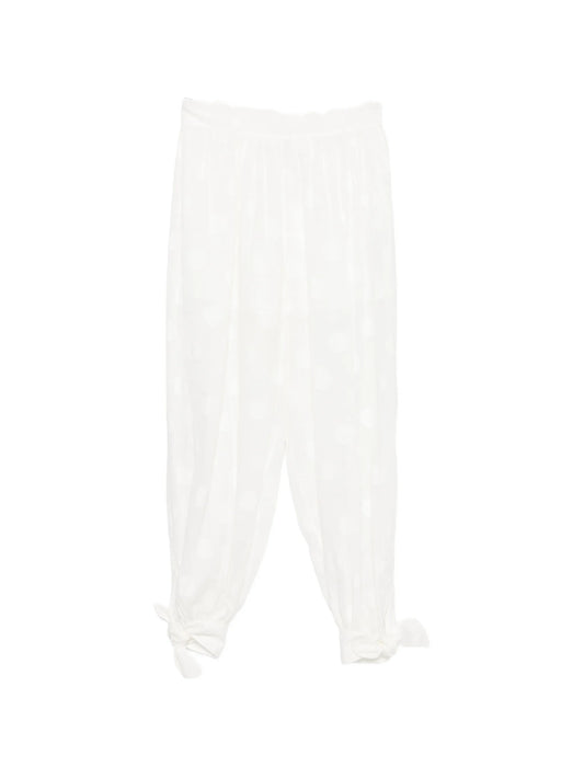 Solstice polka-dot trousers