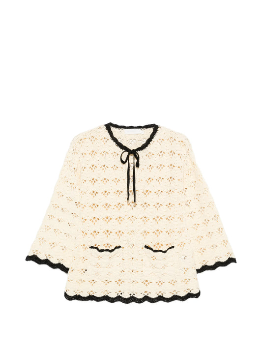 Aster crochet tunic top