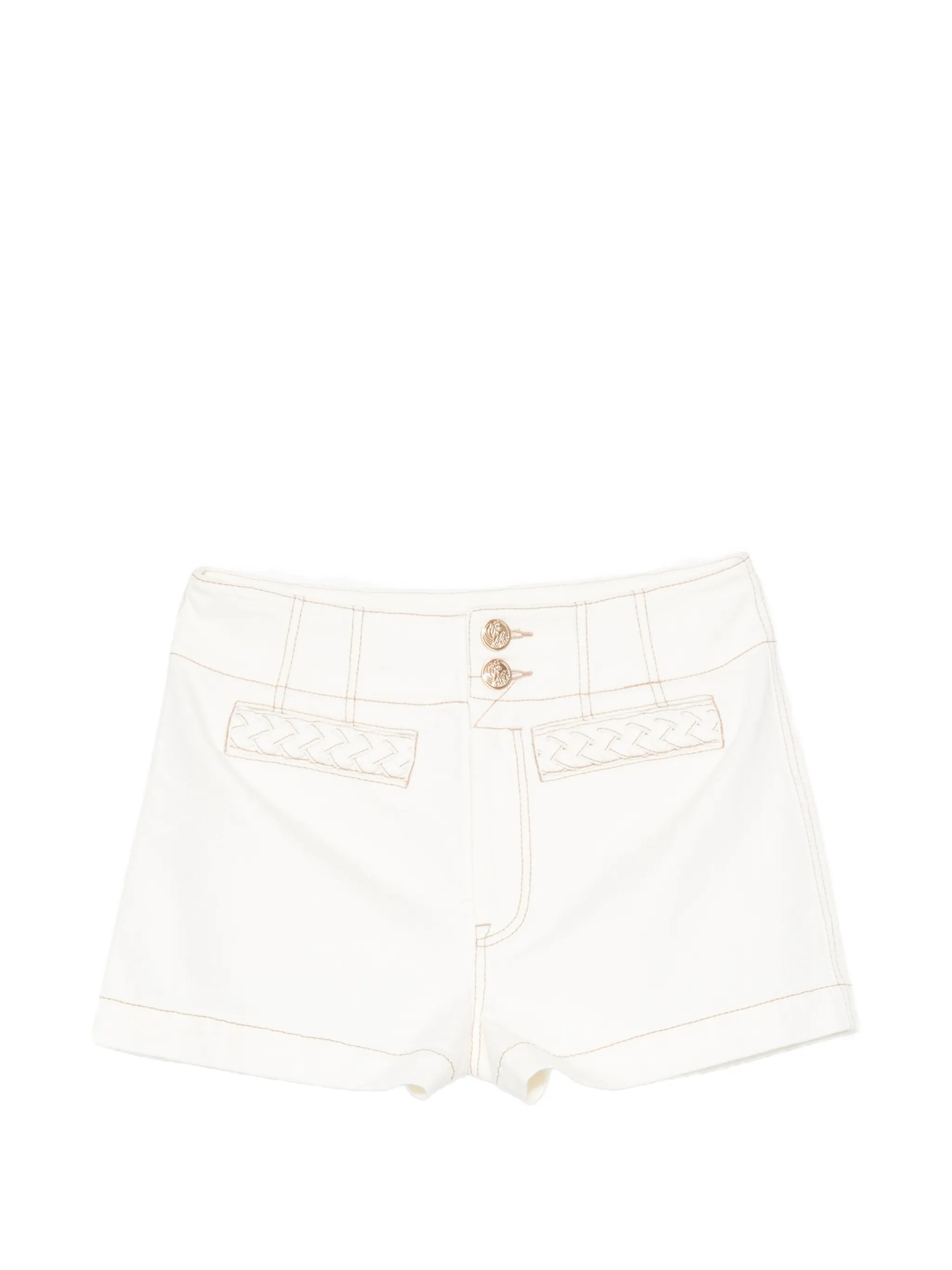 Roselight denim shorts