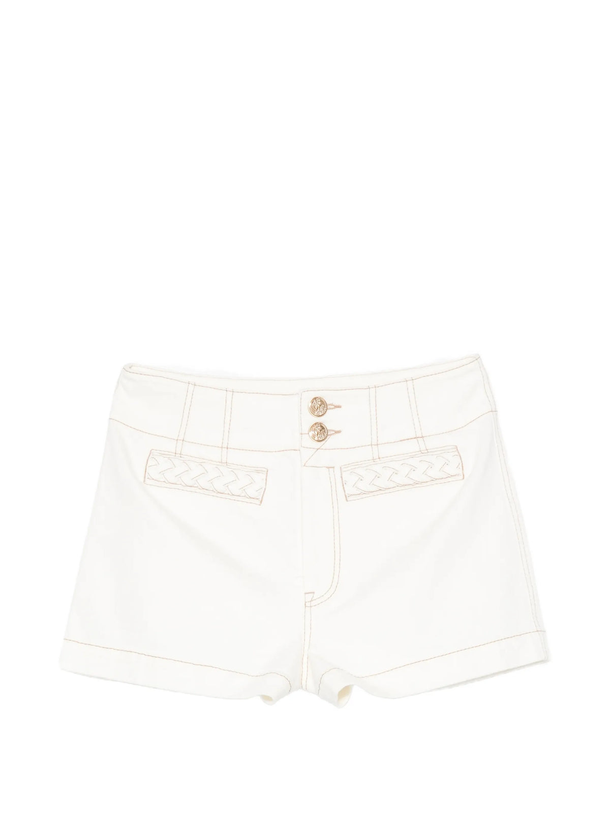 Roselight denim shorts
