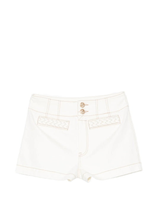 Roselight denim shorts