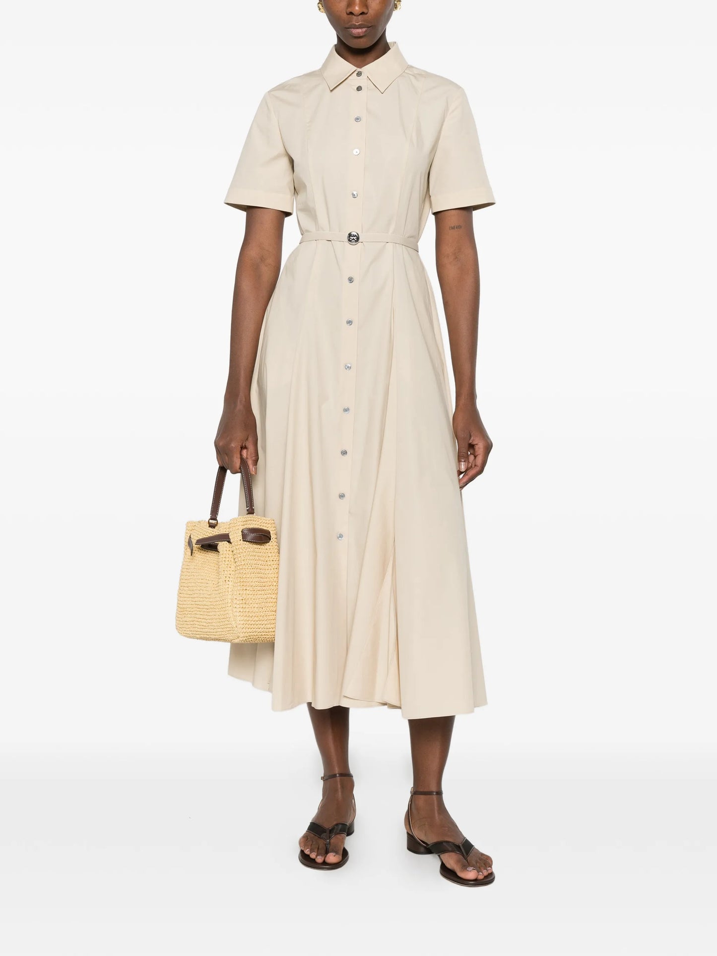 cotton shirtdress