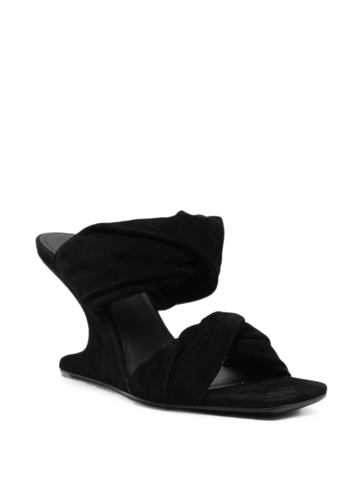 Tower twisted Cantilever 8 sandals in suede leather