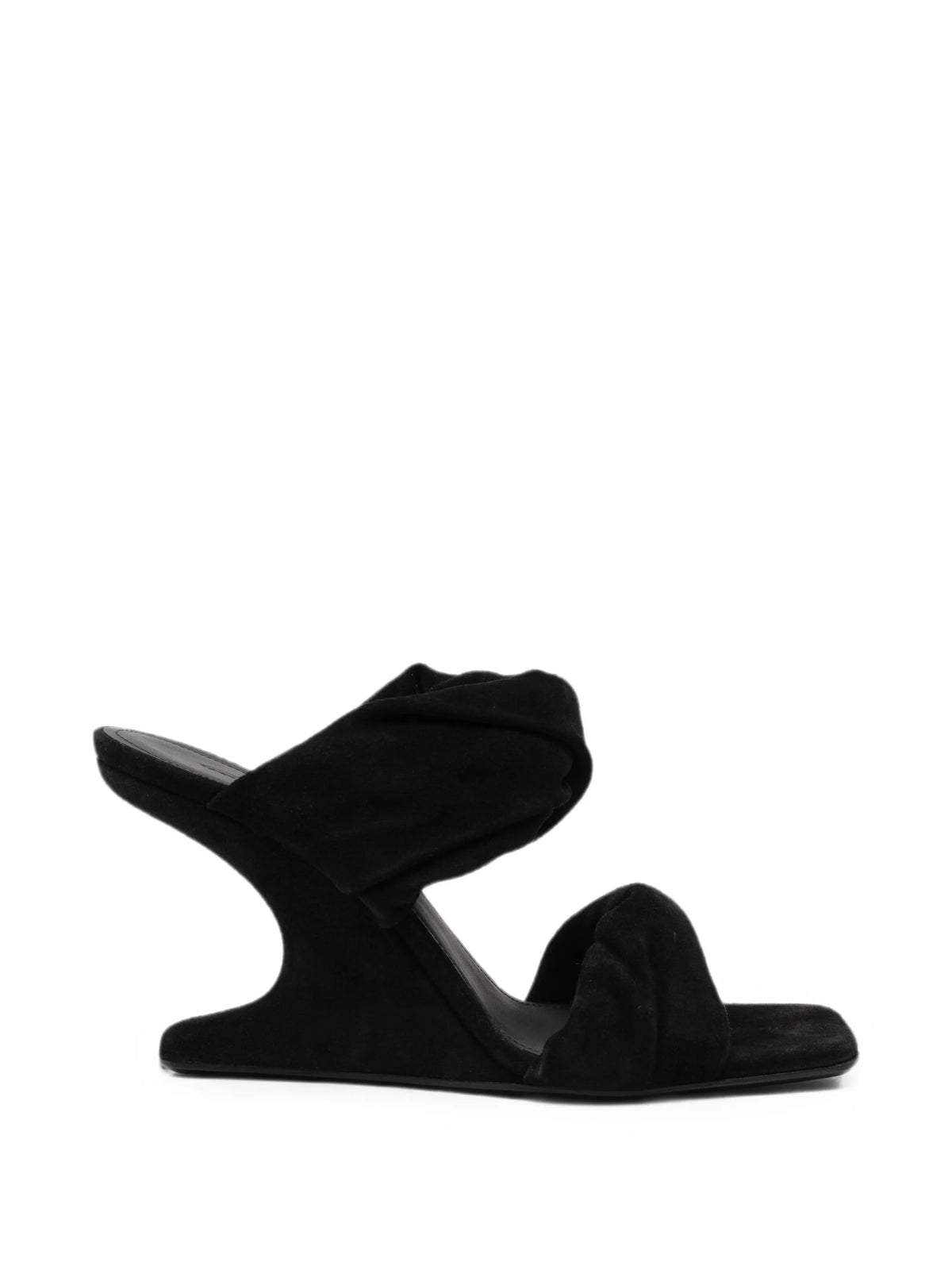 Tower twisted Cantilever 8 sandals in suede leather