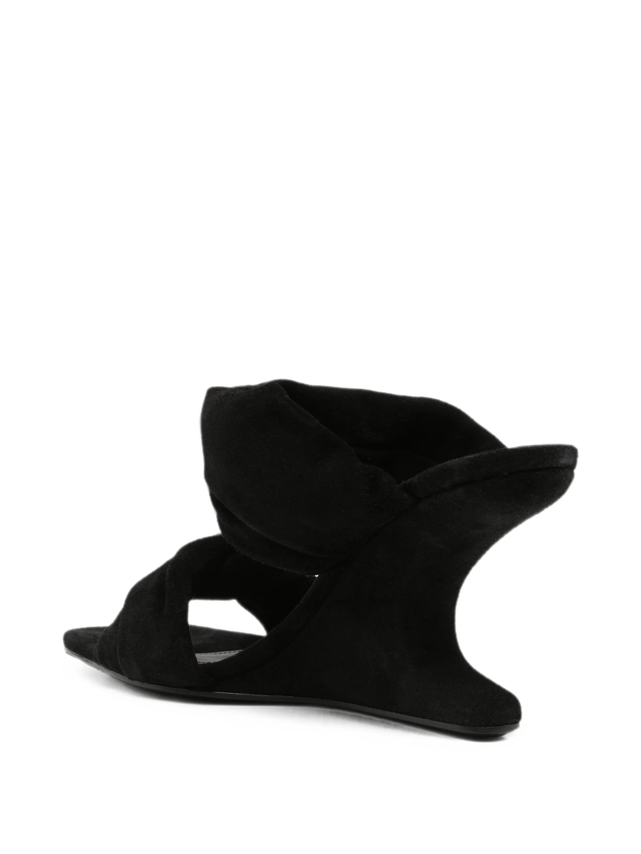 Tower twisted Cantilever 8 sandals in suede leather