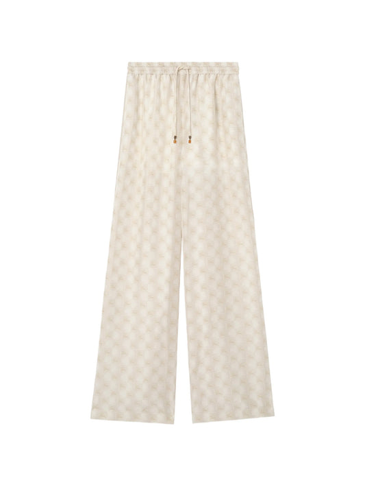EKD Checkerboard silk pyjama trousers