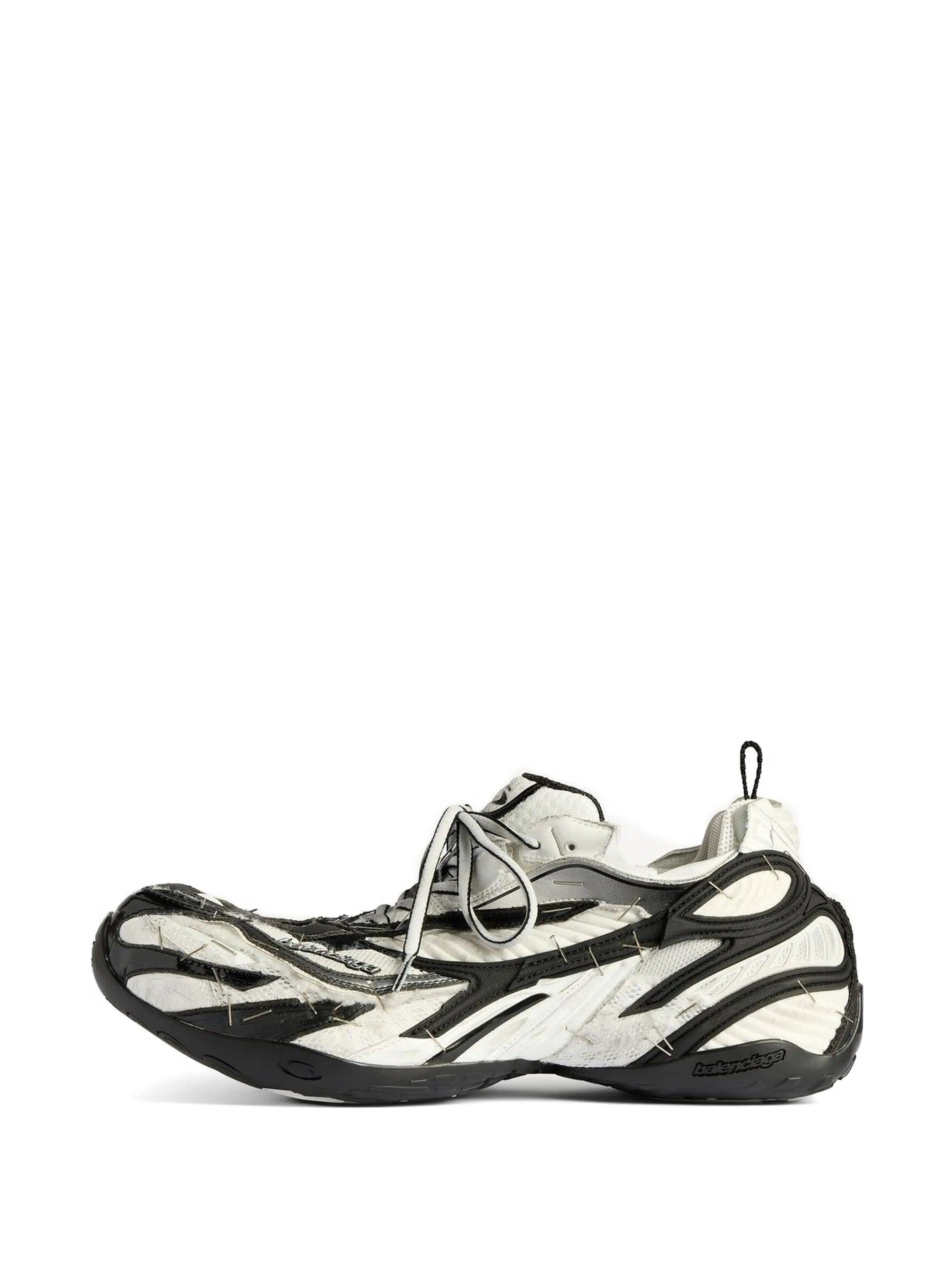 Soleless lace-up sneakers