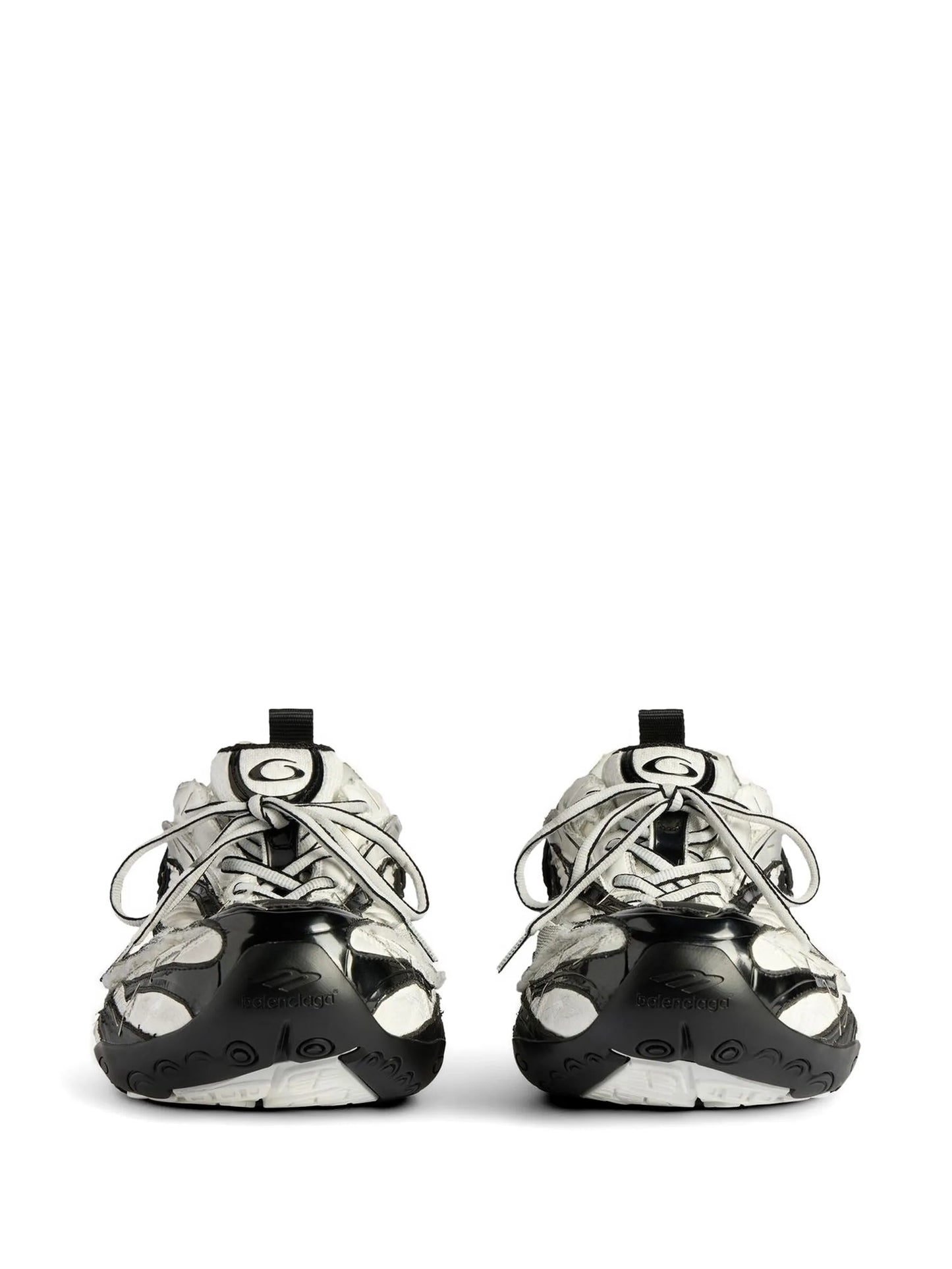 Soleless lace-up sneakers