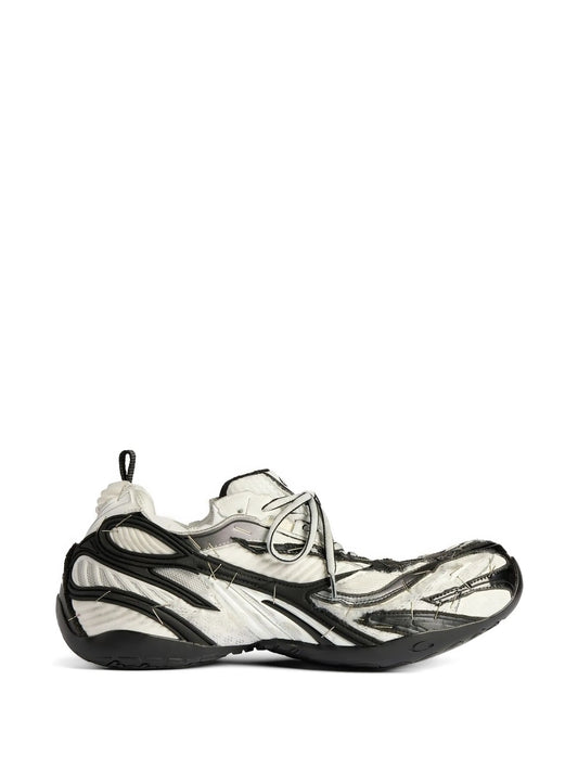 Soleless lace-up sneakers