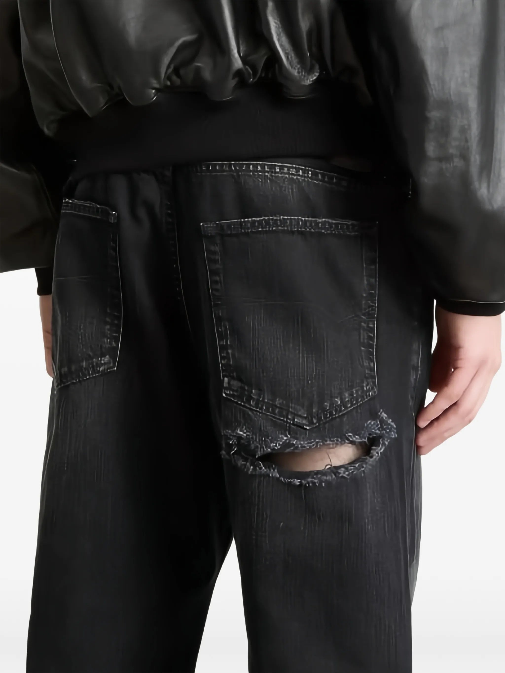 distressed jeans