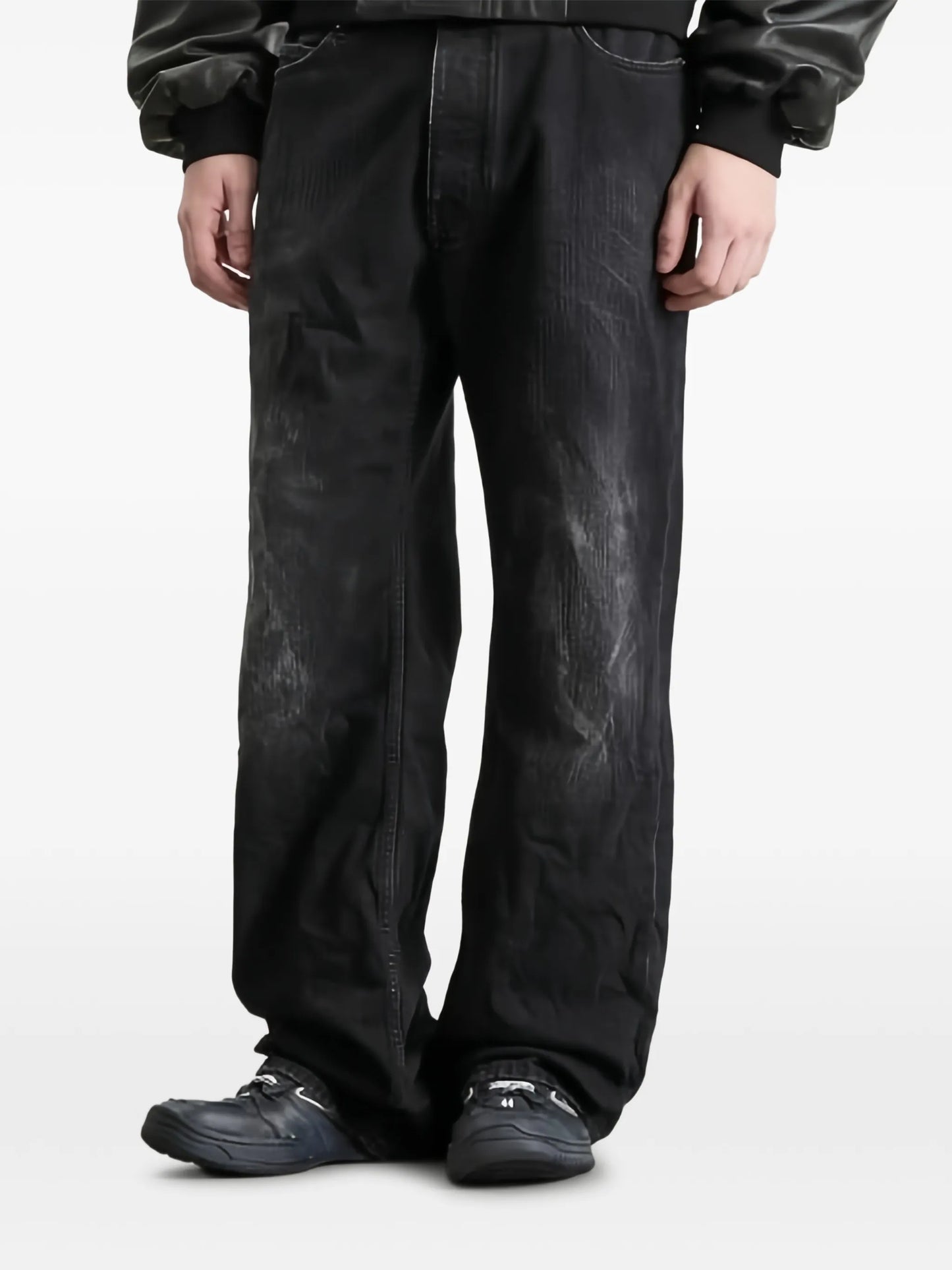 distressed jeans