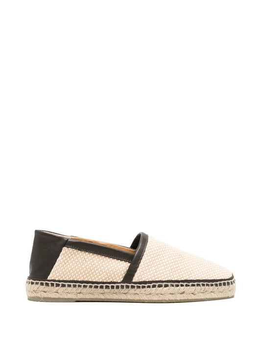 leather-trim espadrilles