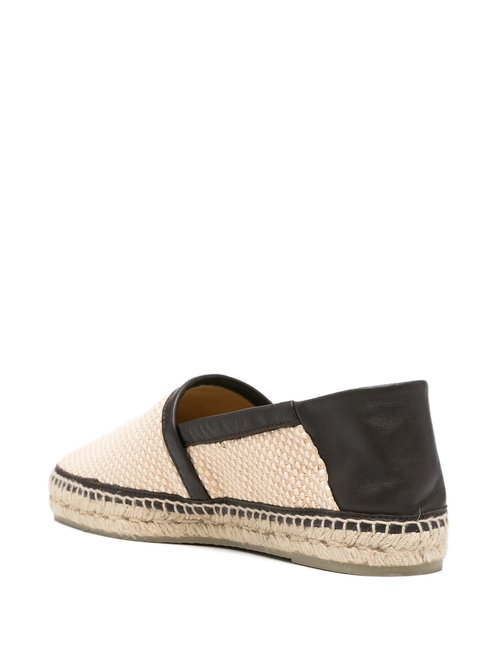 leather-trim espadrilles