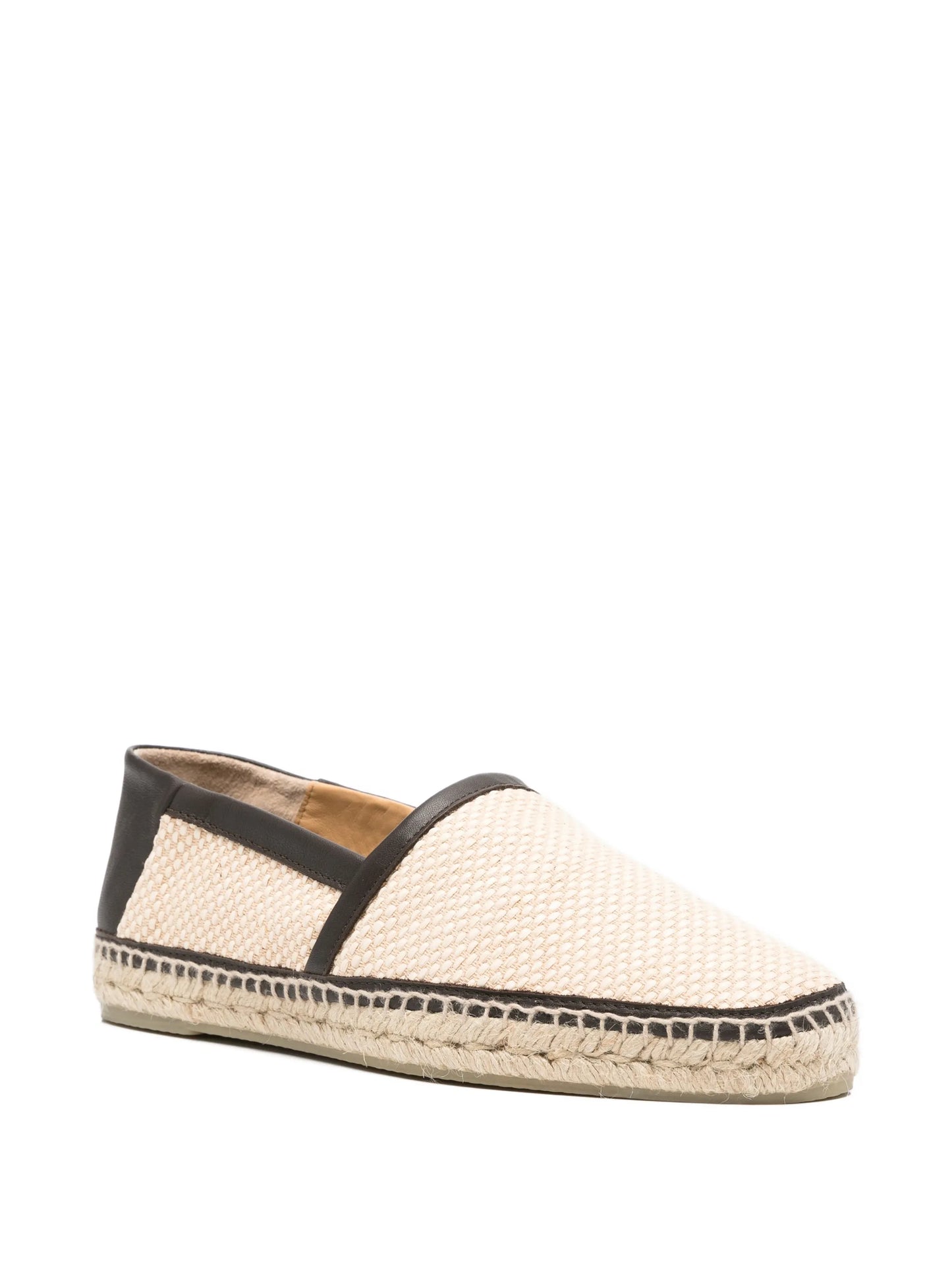 leather-trim espadrilles