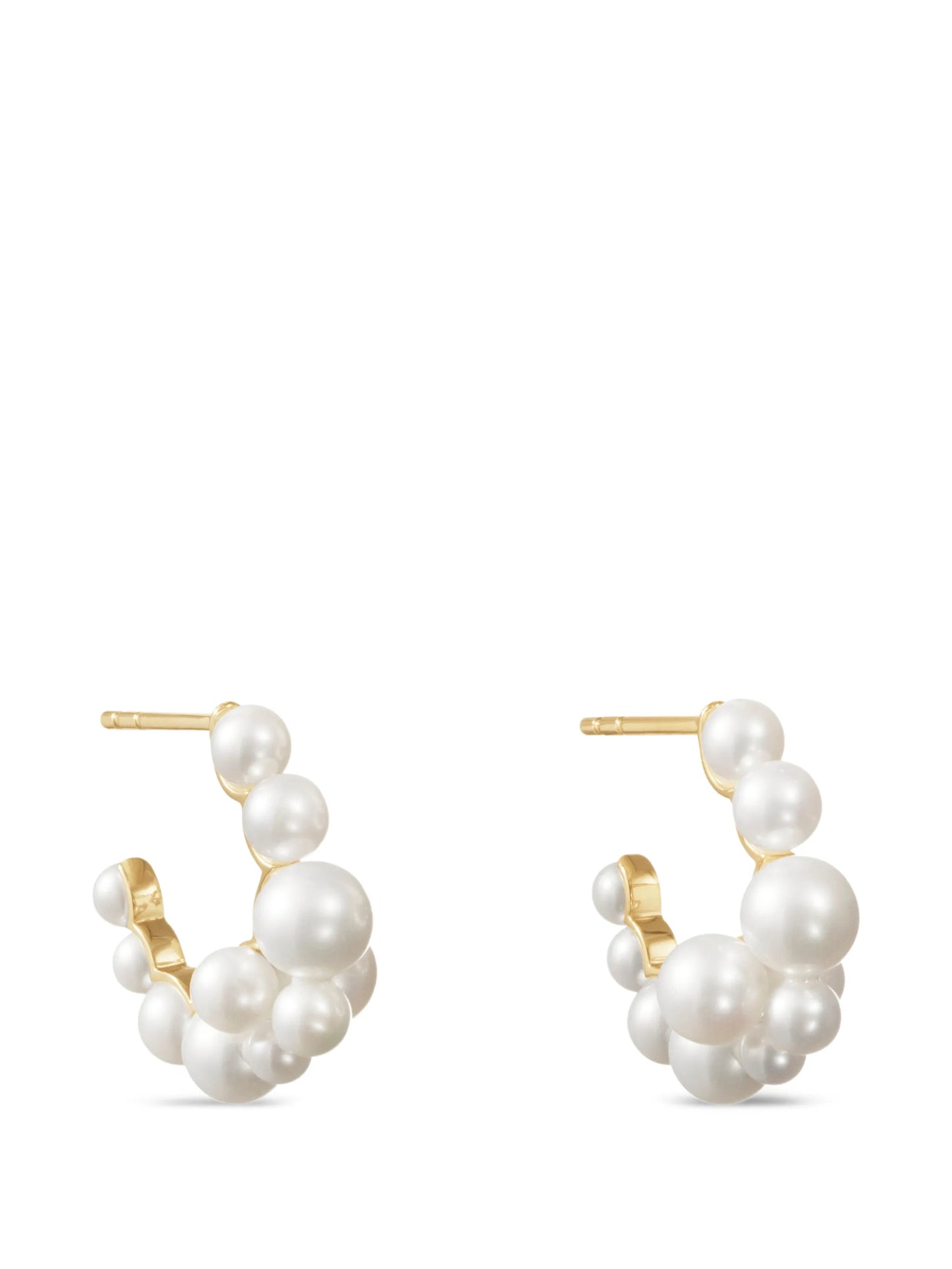Boucle Botticelli pearl-cluster hoop earrings