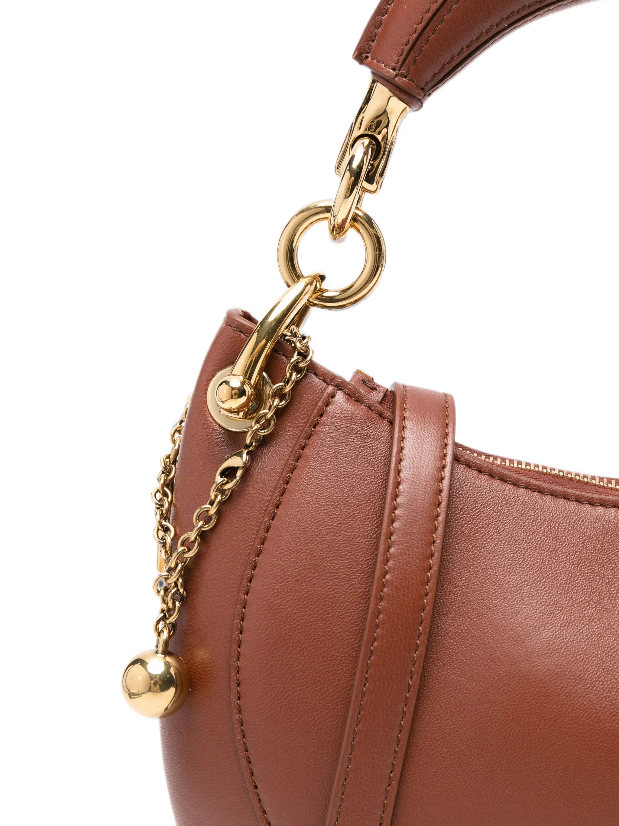 Banana leather top-handle bag