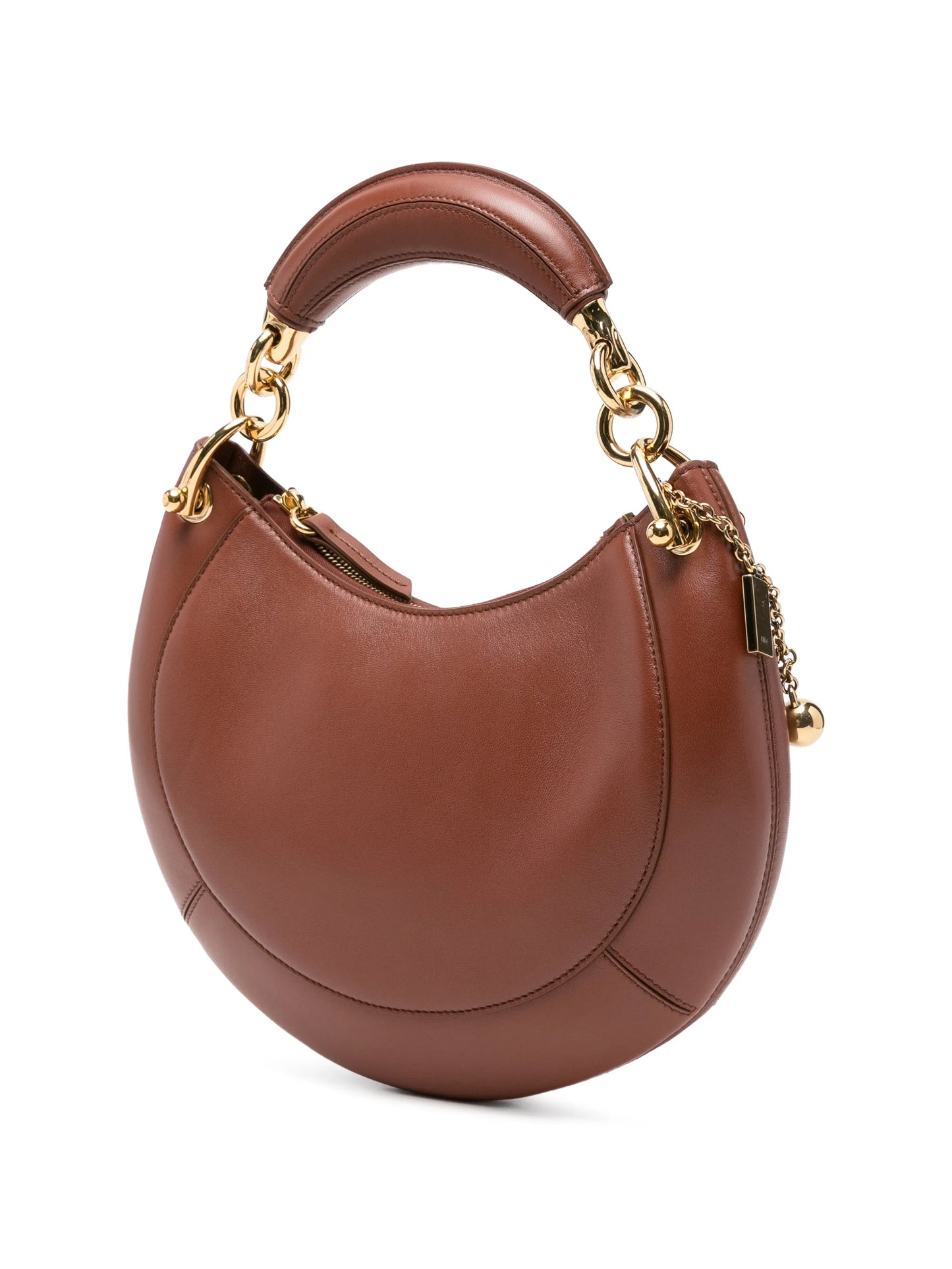 Banana leather top-handle bag