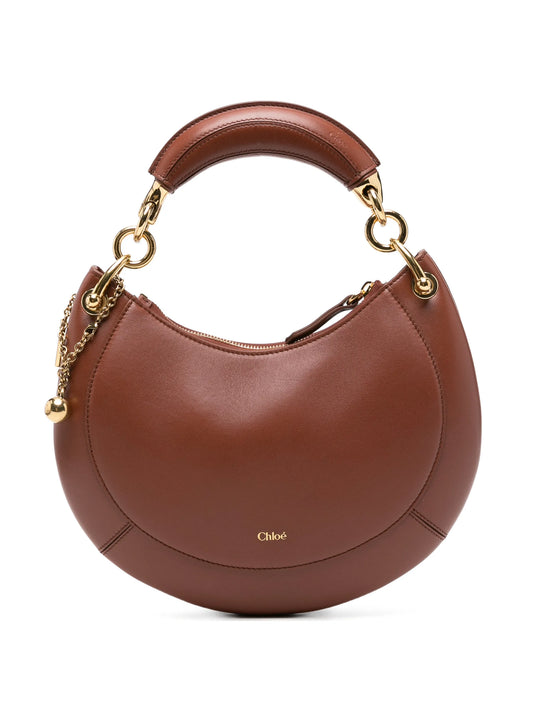 Banana leather top-handle bag