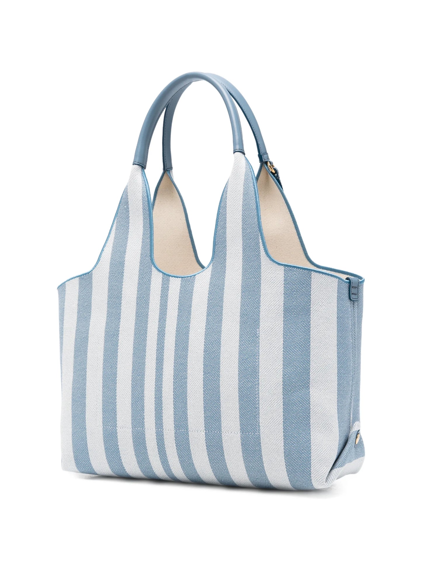 small Stripy east-west tote bag