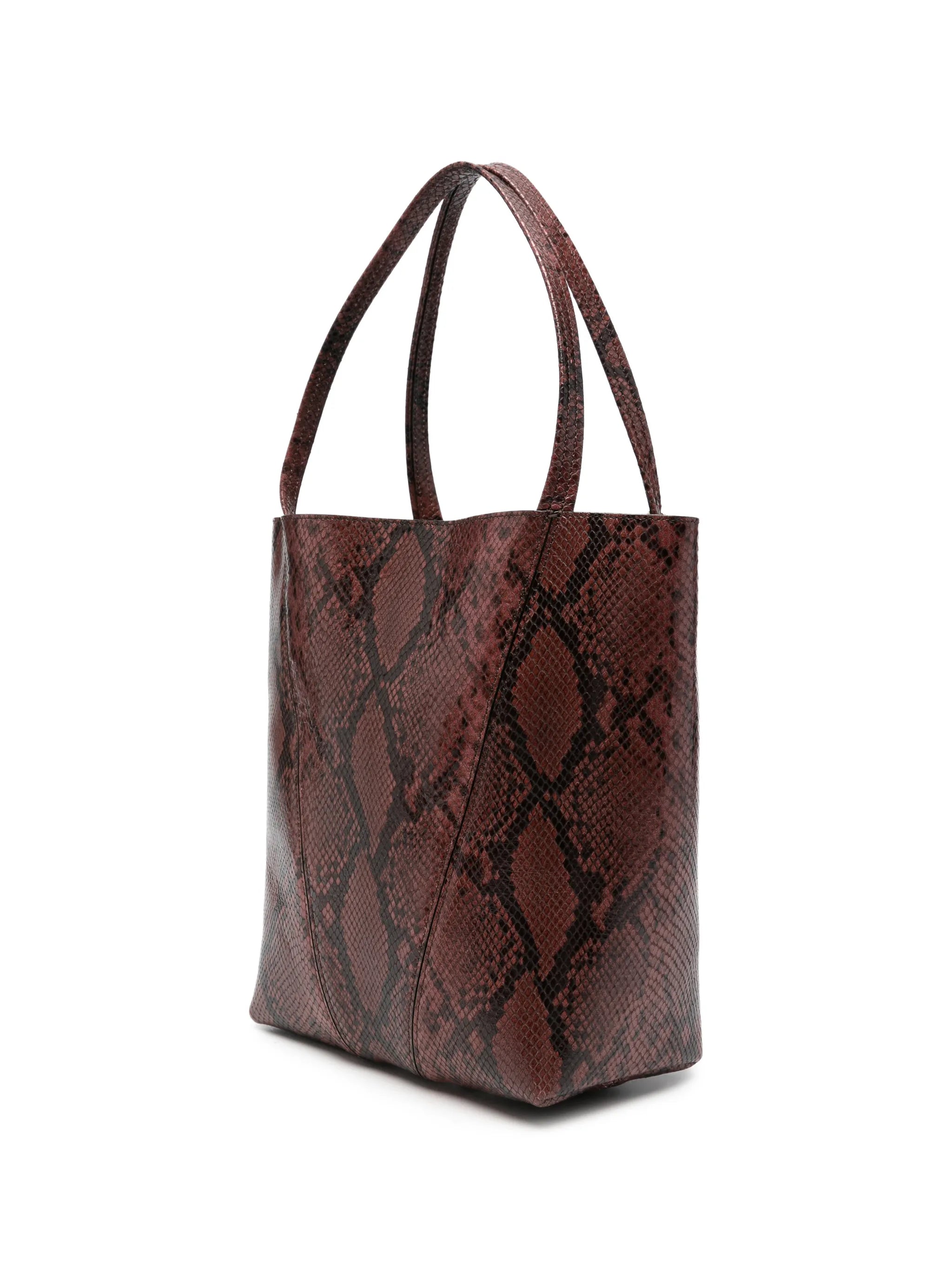 medium Spin python-effect tote bag