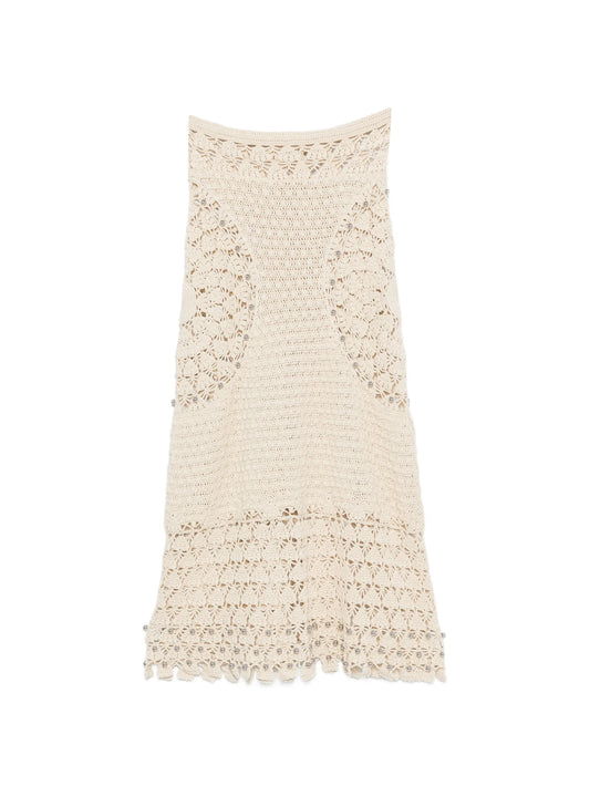 handmade midi skirt in crochet