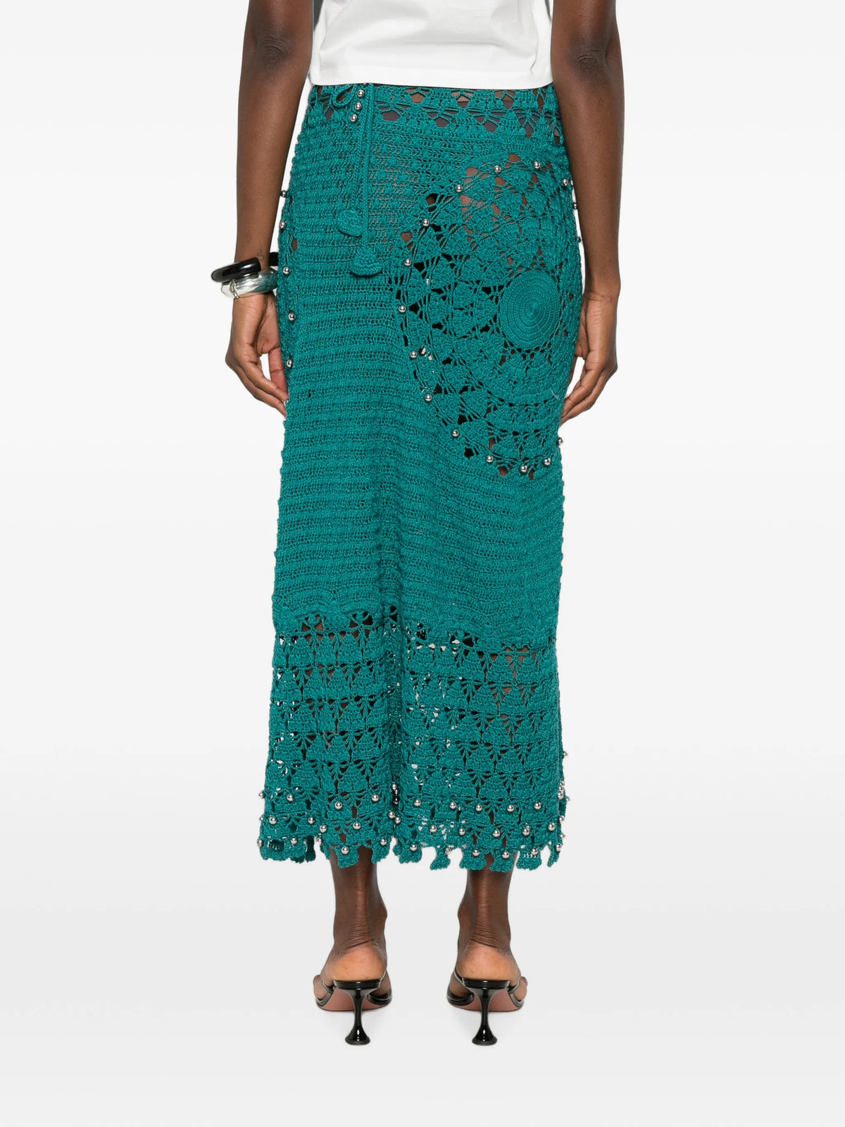handmade midi skirt in crochet