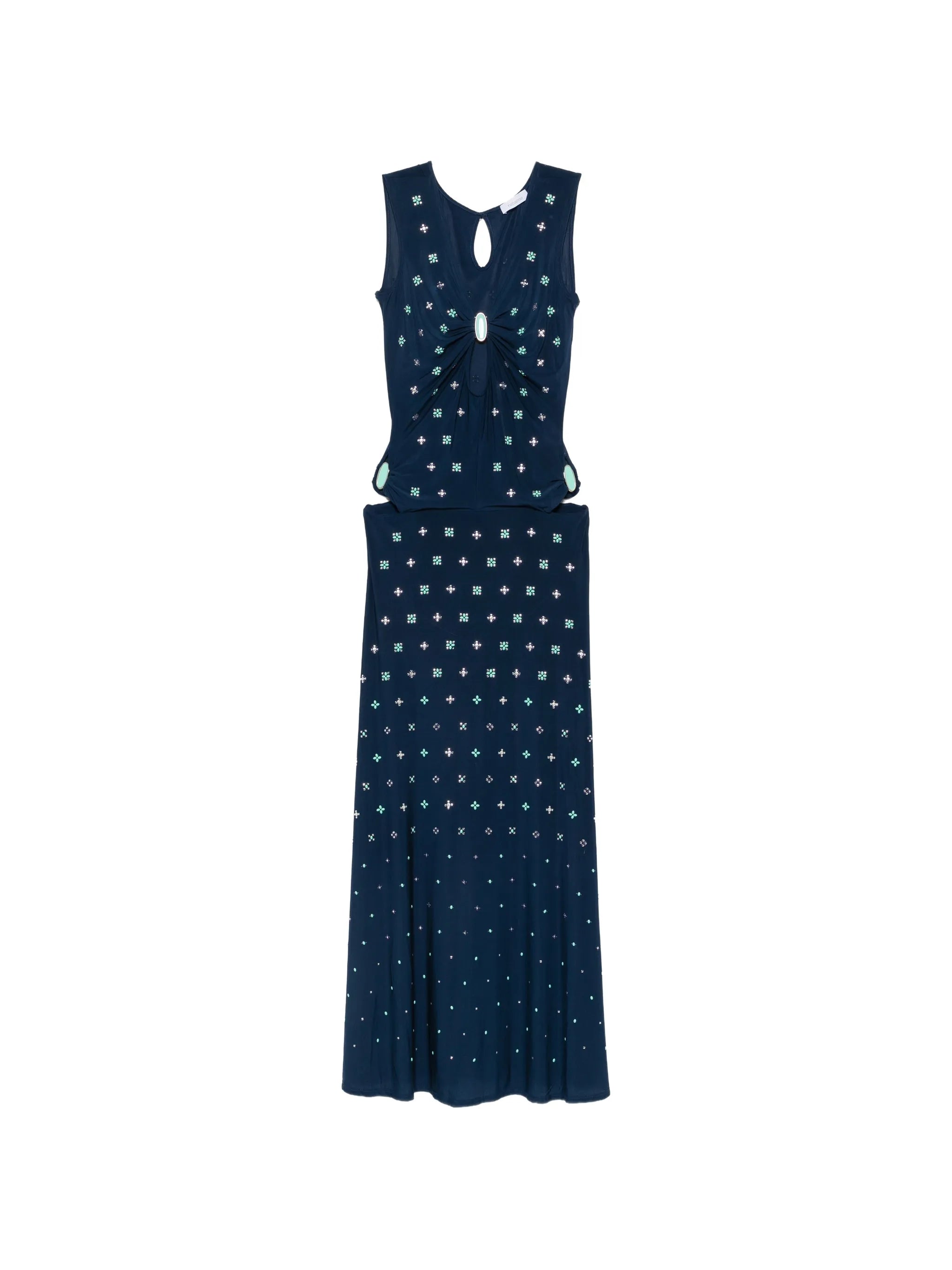 embellished cut-out maxi dress