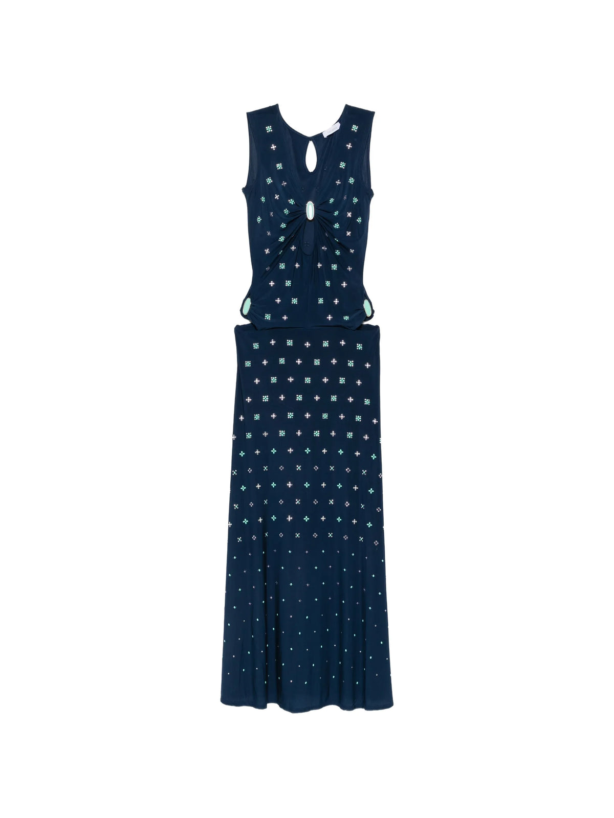 embellished cut-out maxi dress