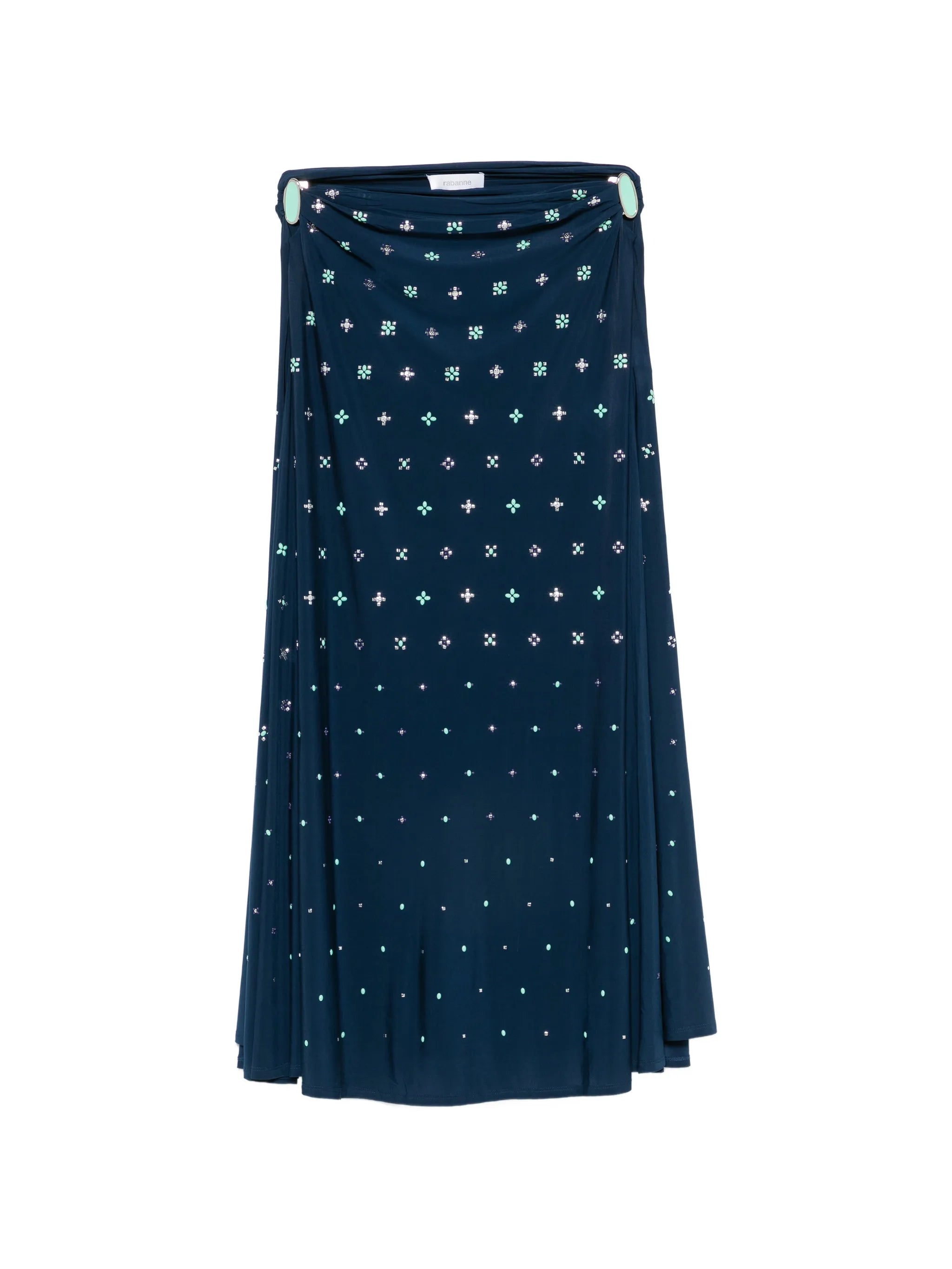 embellished cut-out skirt