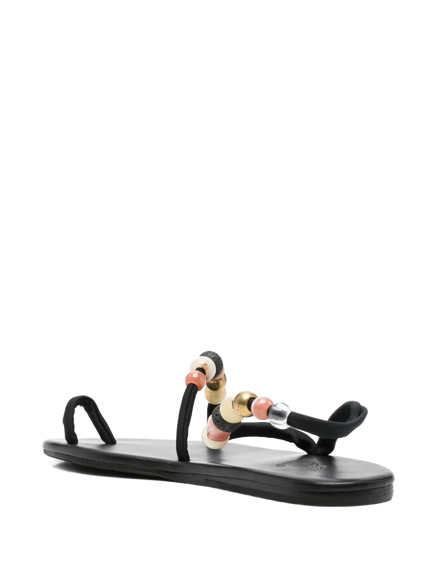 Eleftheria beads flat sandals