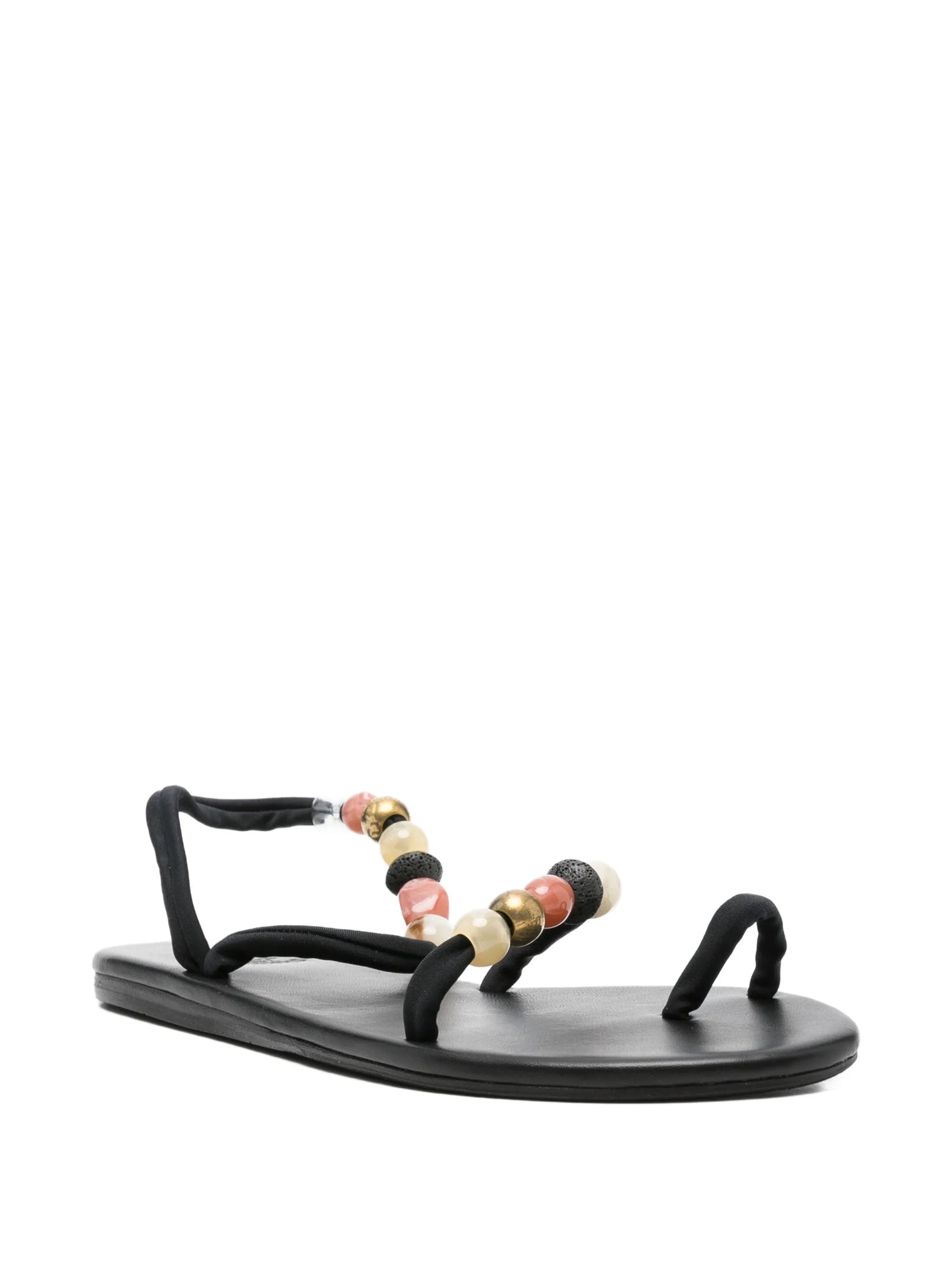 Eleftheria beads flat sandals