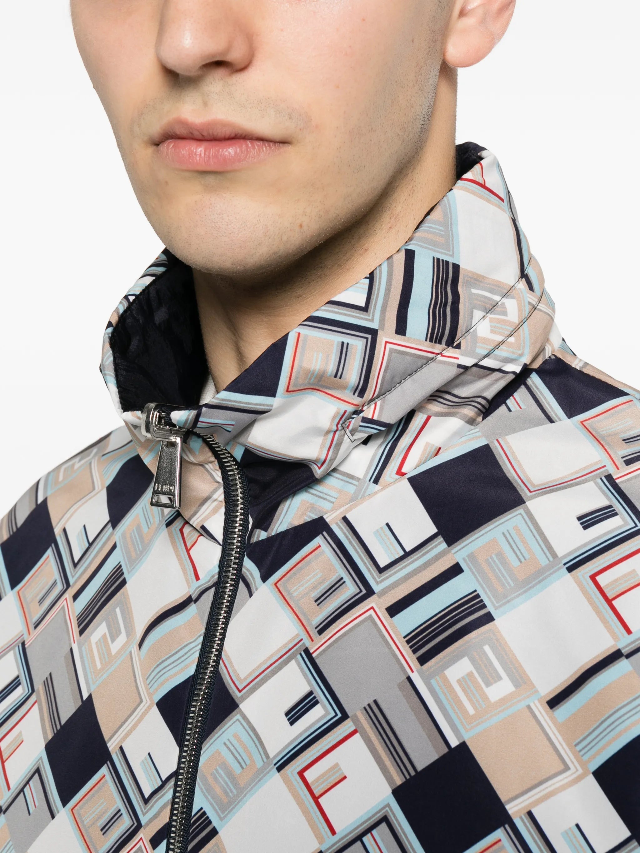 FF-print reversible jacket