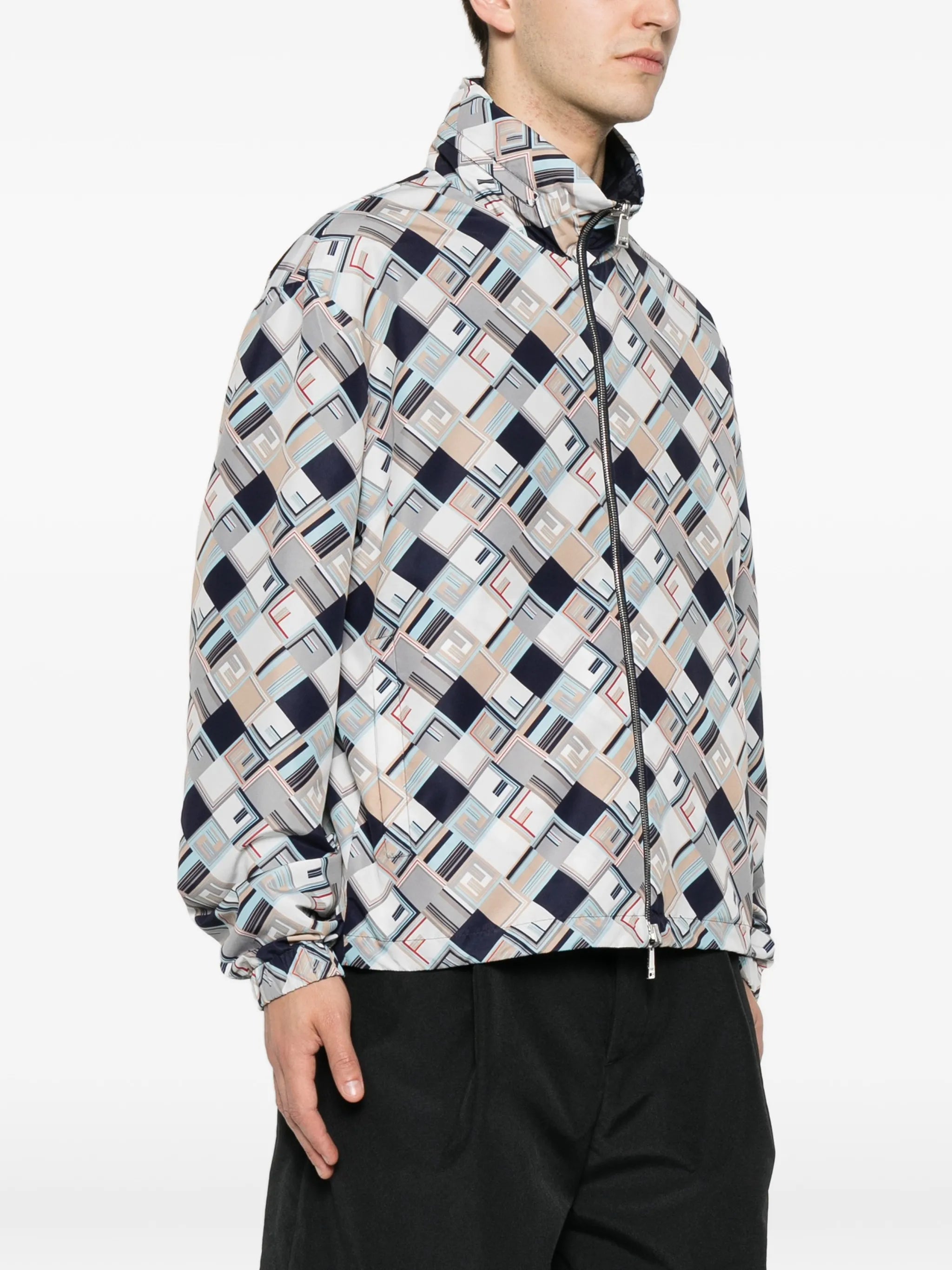 FF-print reversible jacket