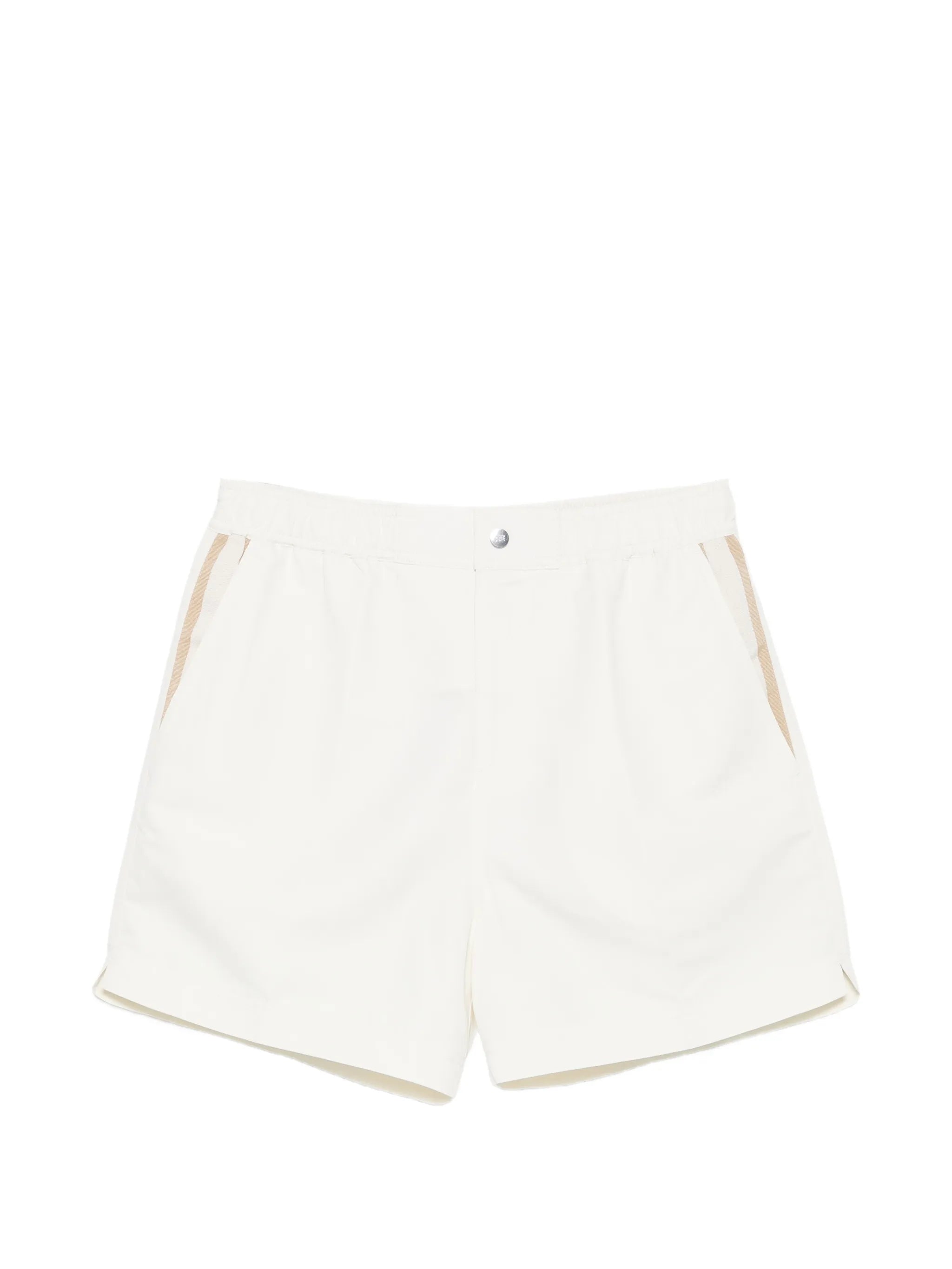 button-fastening swim shorts