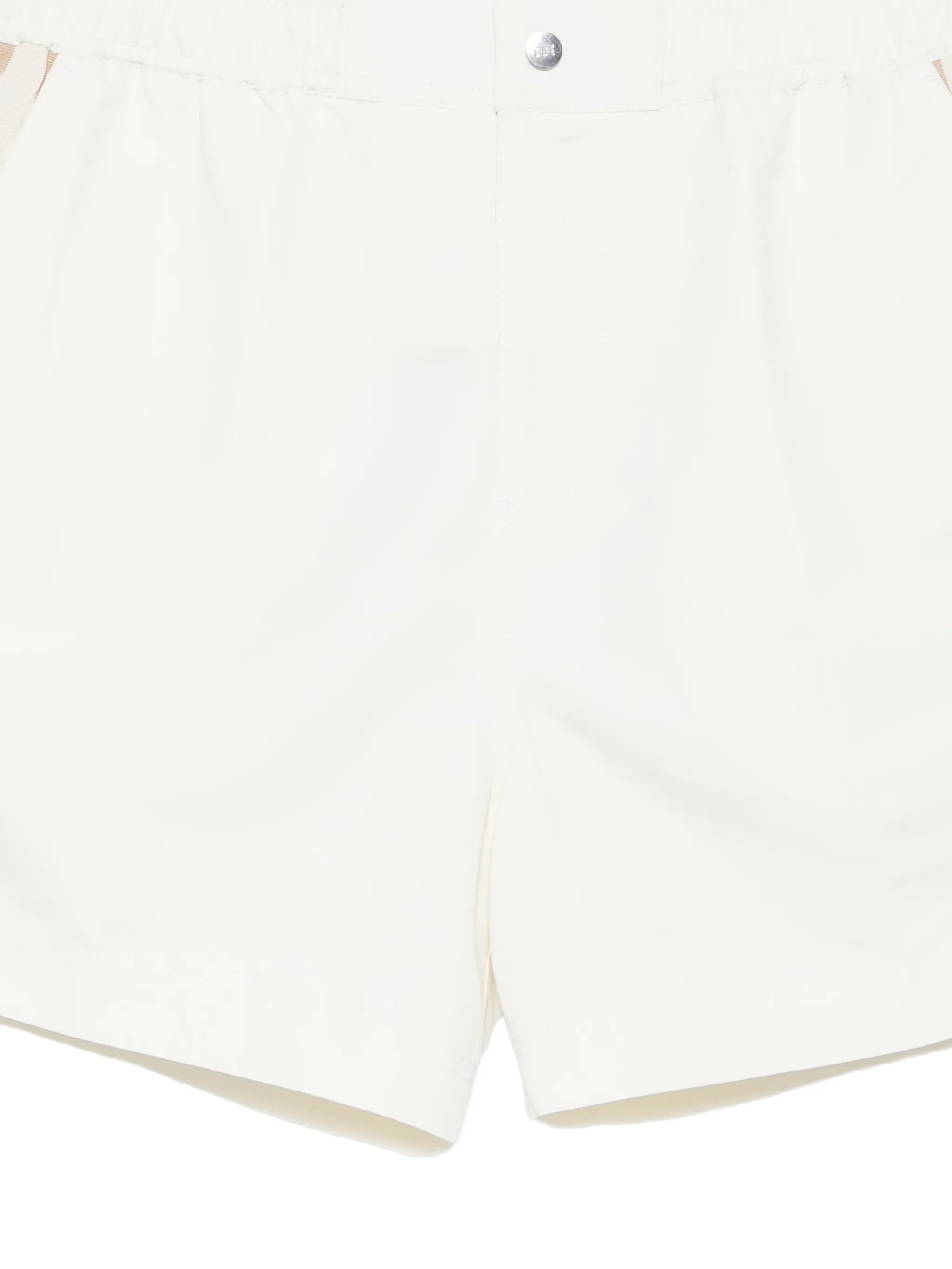 button-fastening swim shorts
