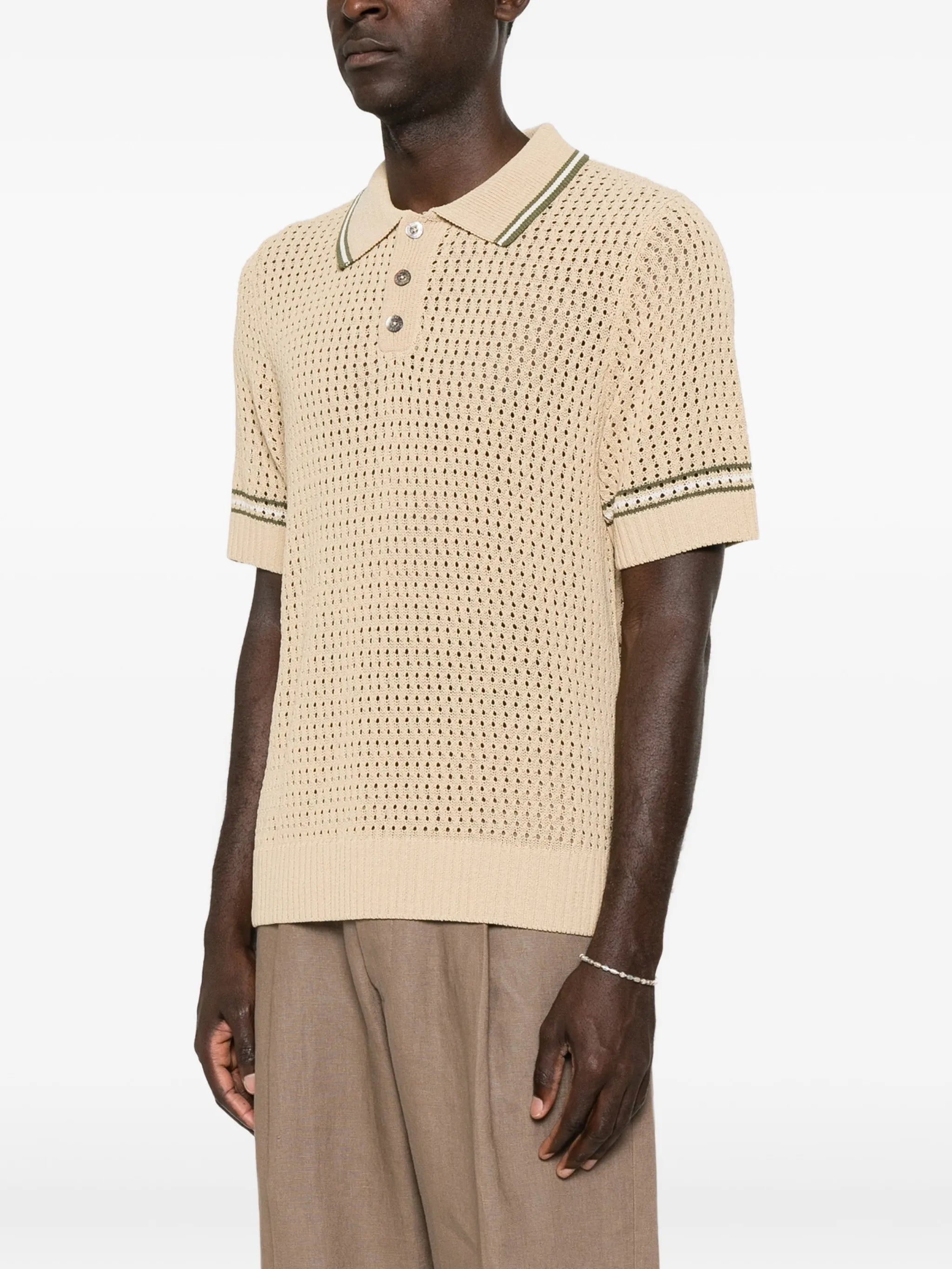 Bennett knitted polo shirt