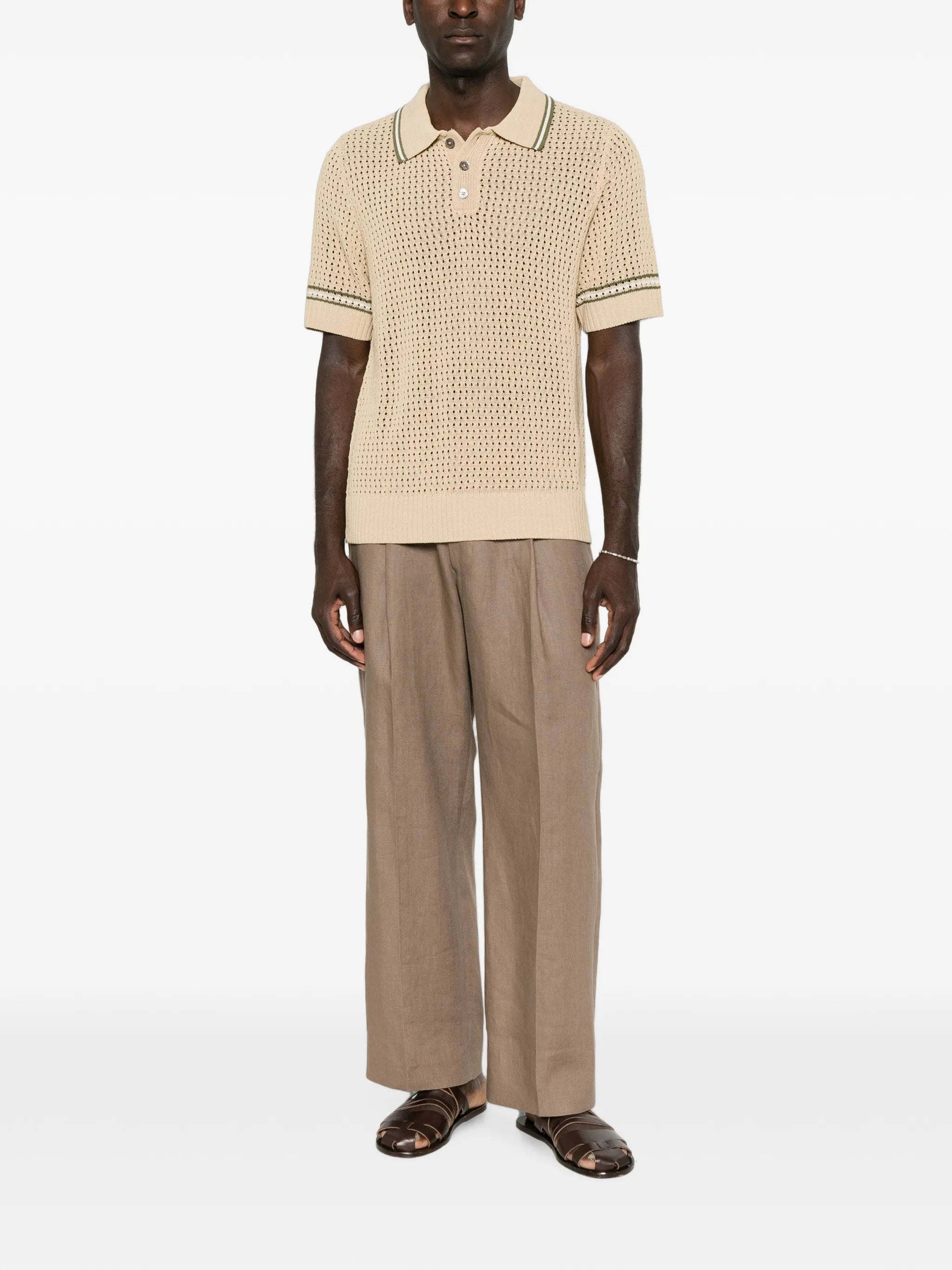 Bennett knitted polo shirt