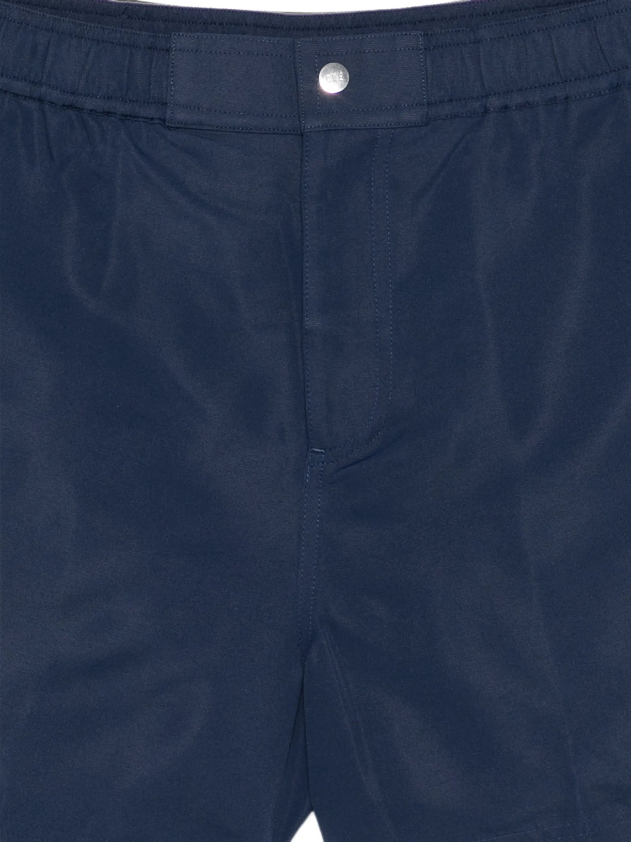 button-fastening swim shorts