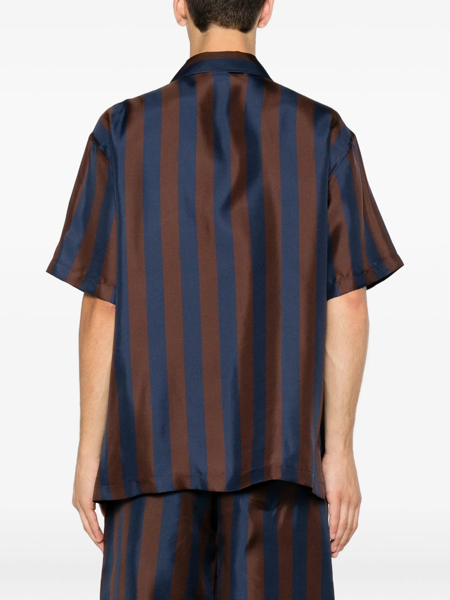 striped silk shirt