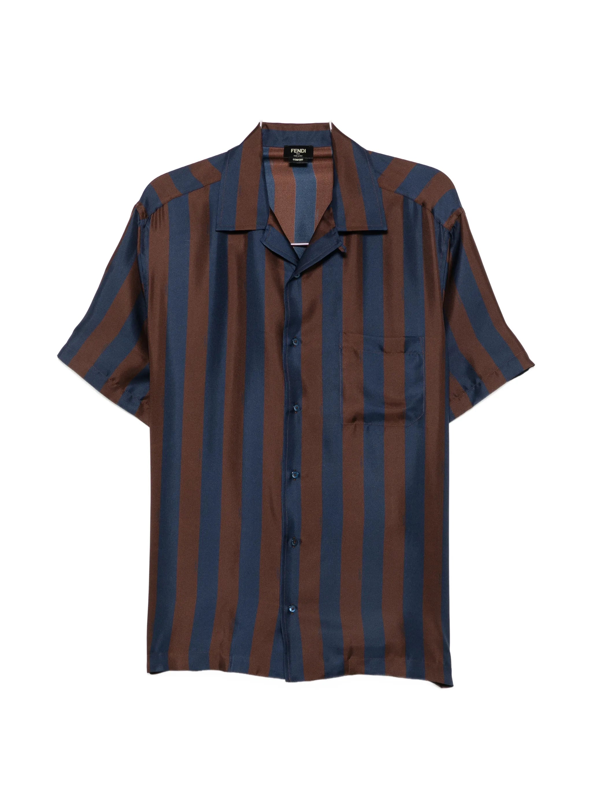 striped silk shirt