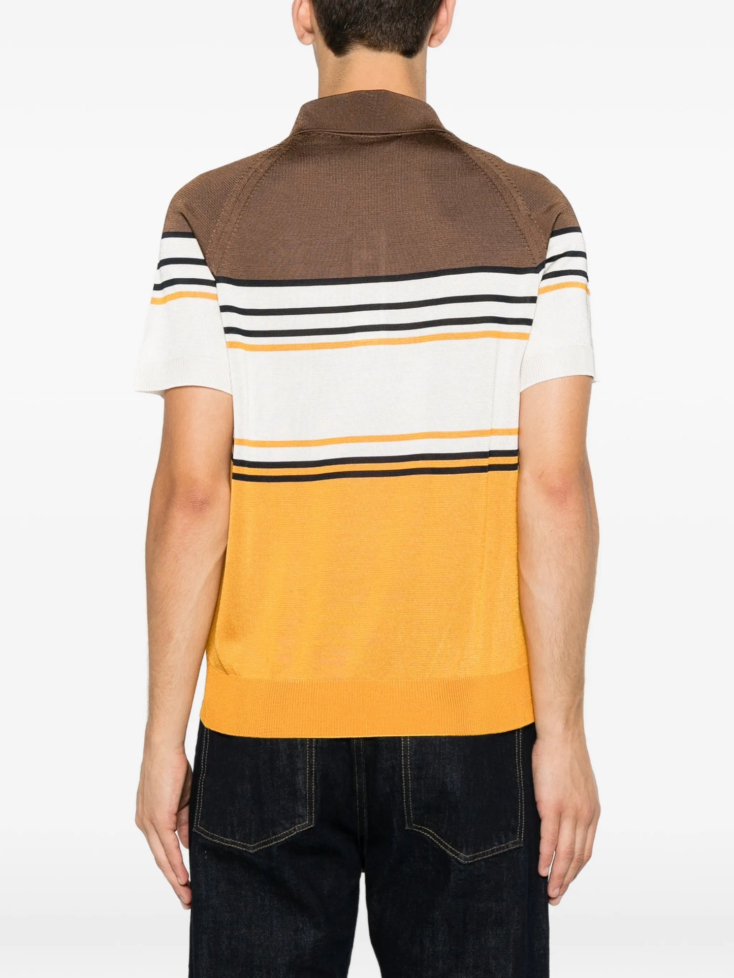 striped polo shirt