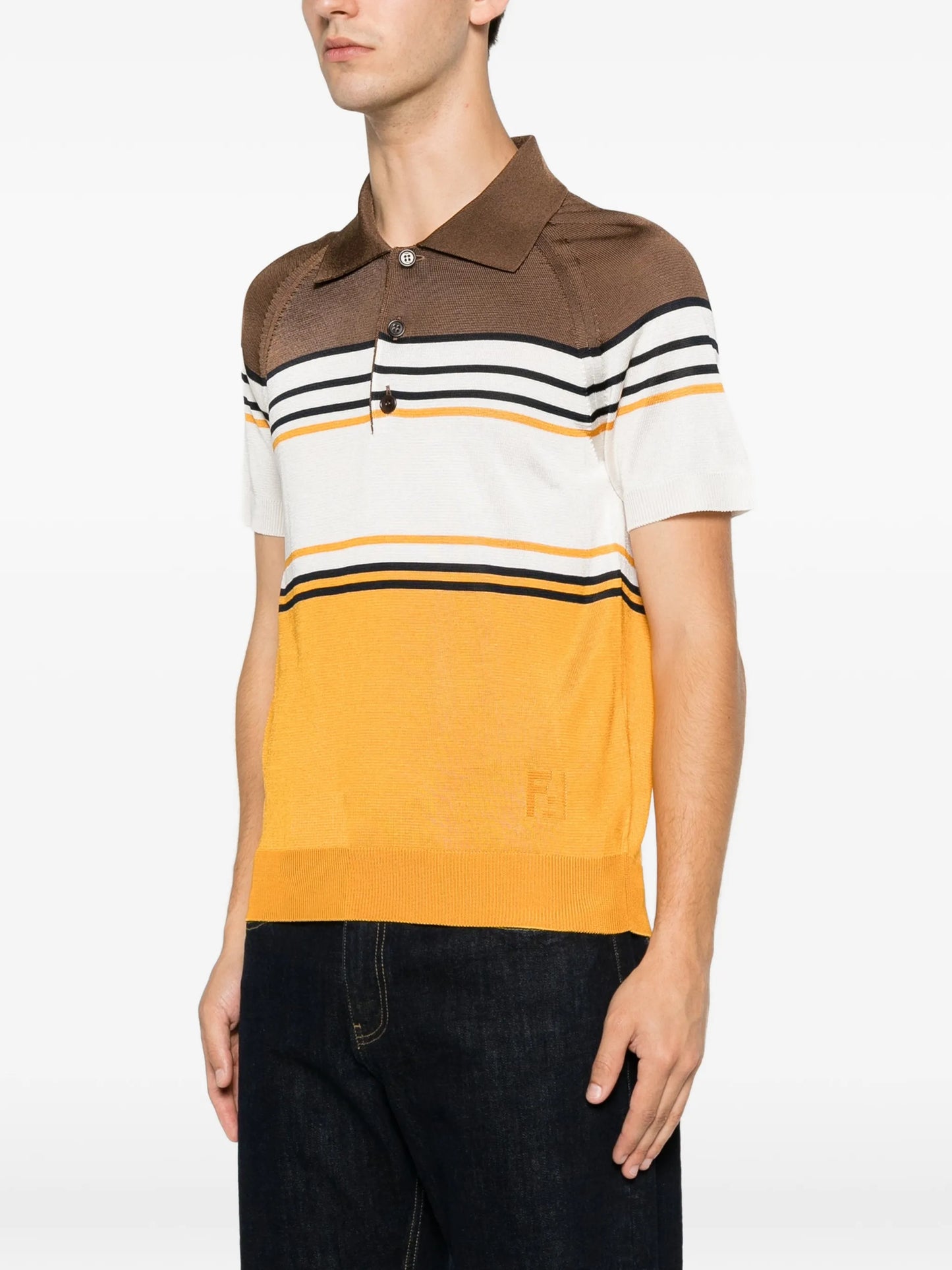 striped polo shirt