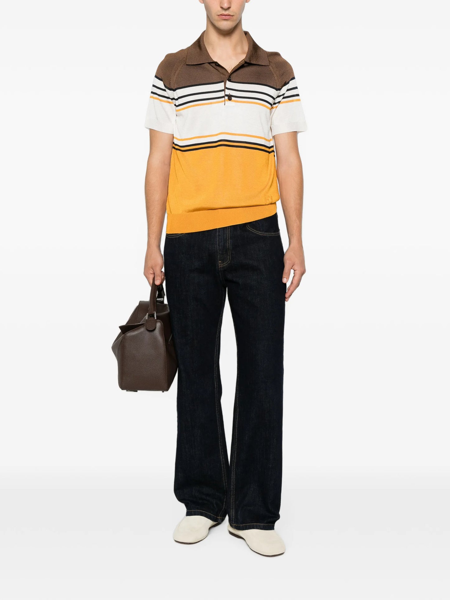 striped polo shirt