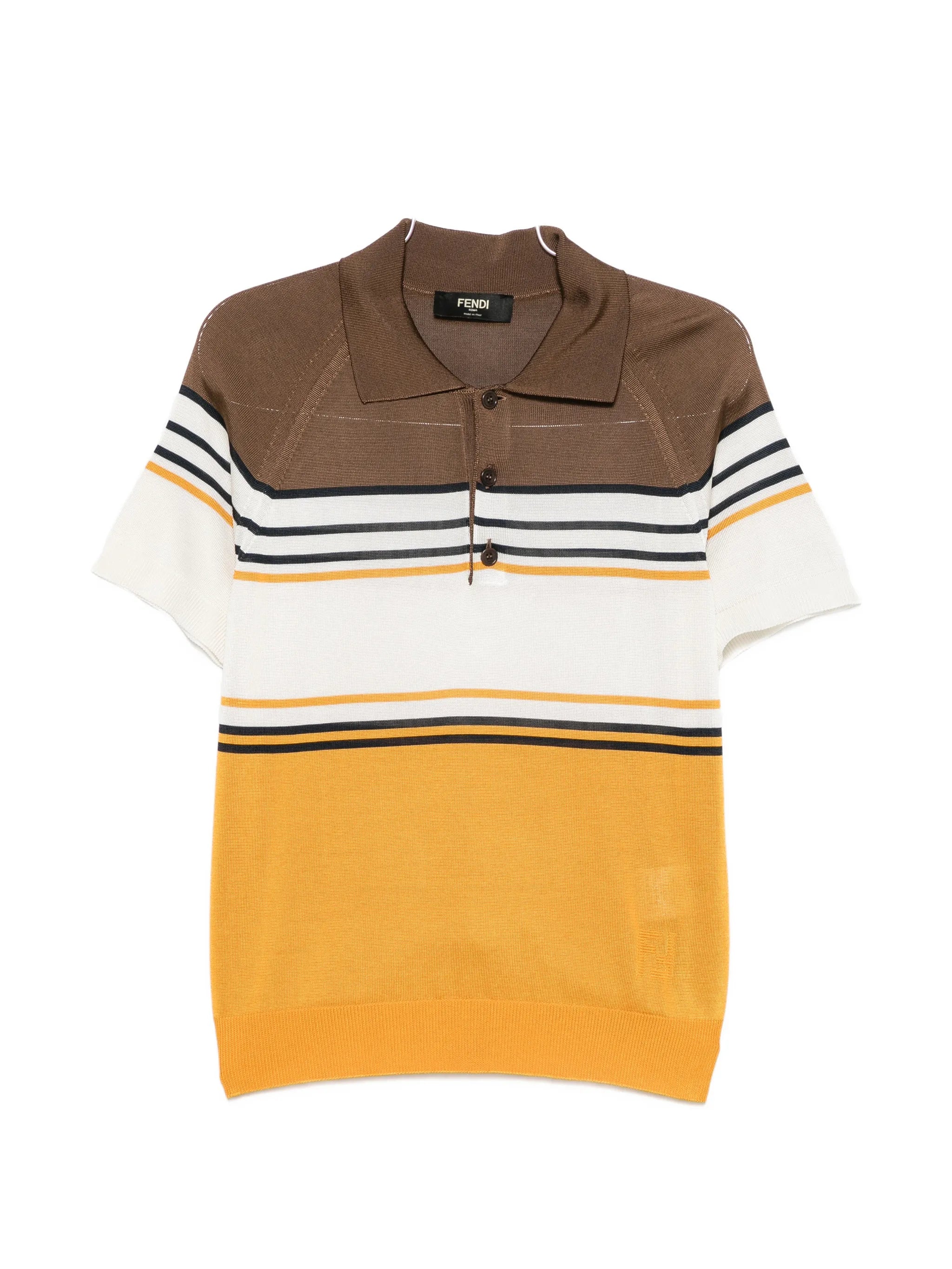 striped polo shirt