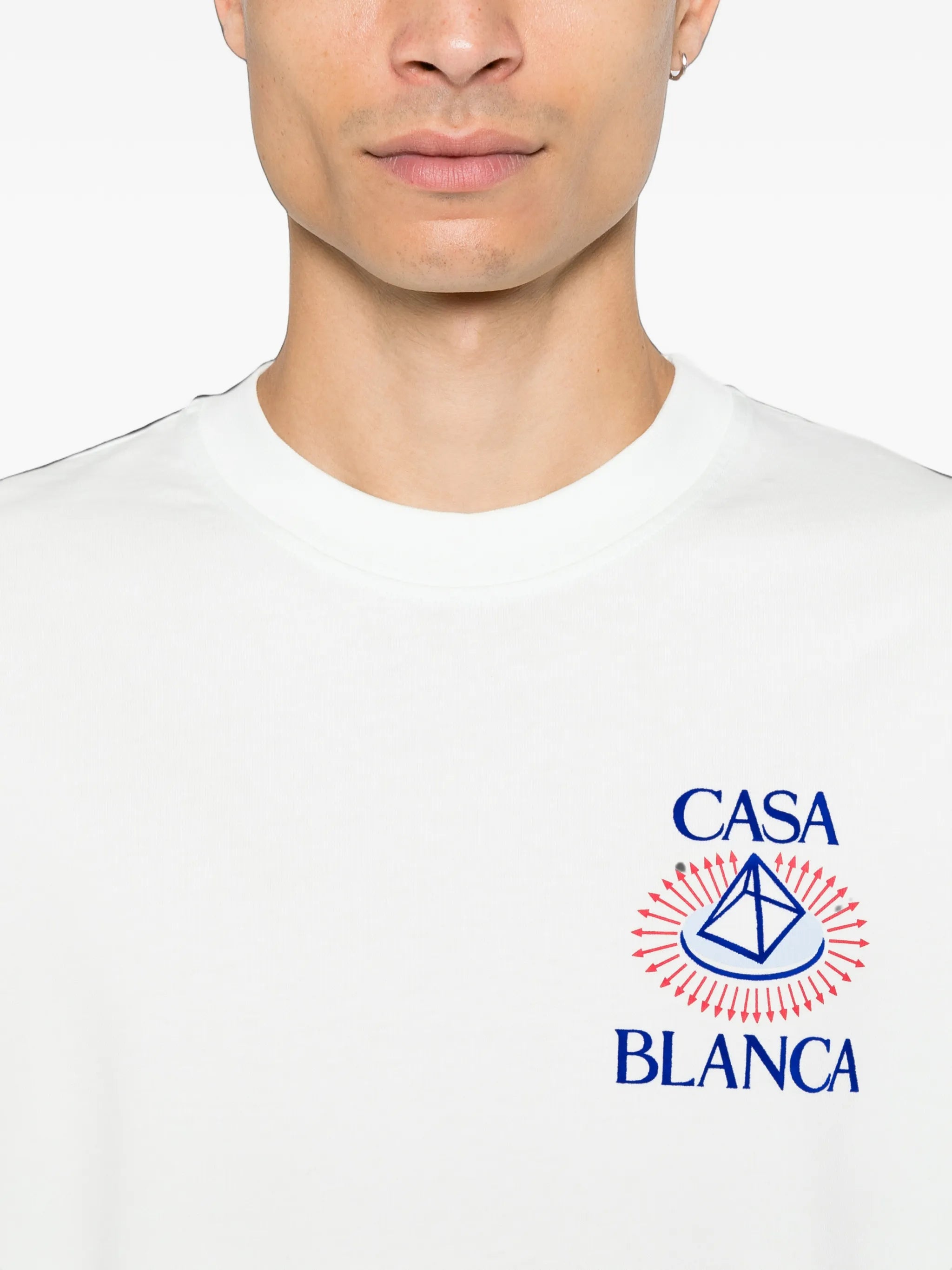 Celestial Pyramid flock-print T-shirt